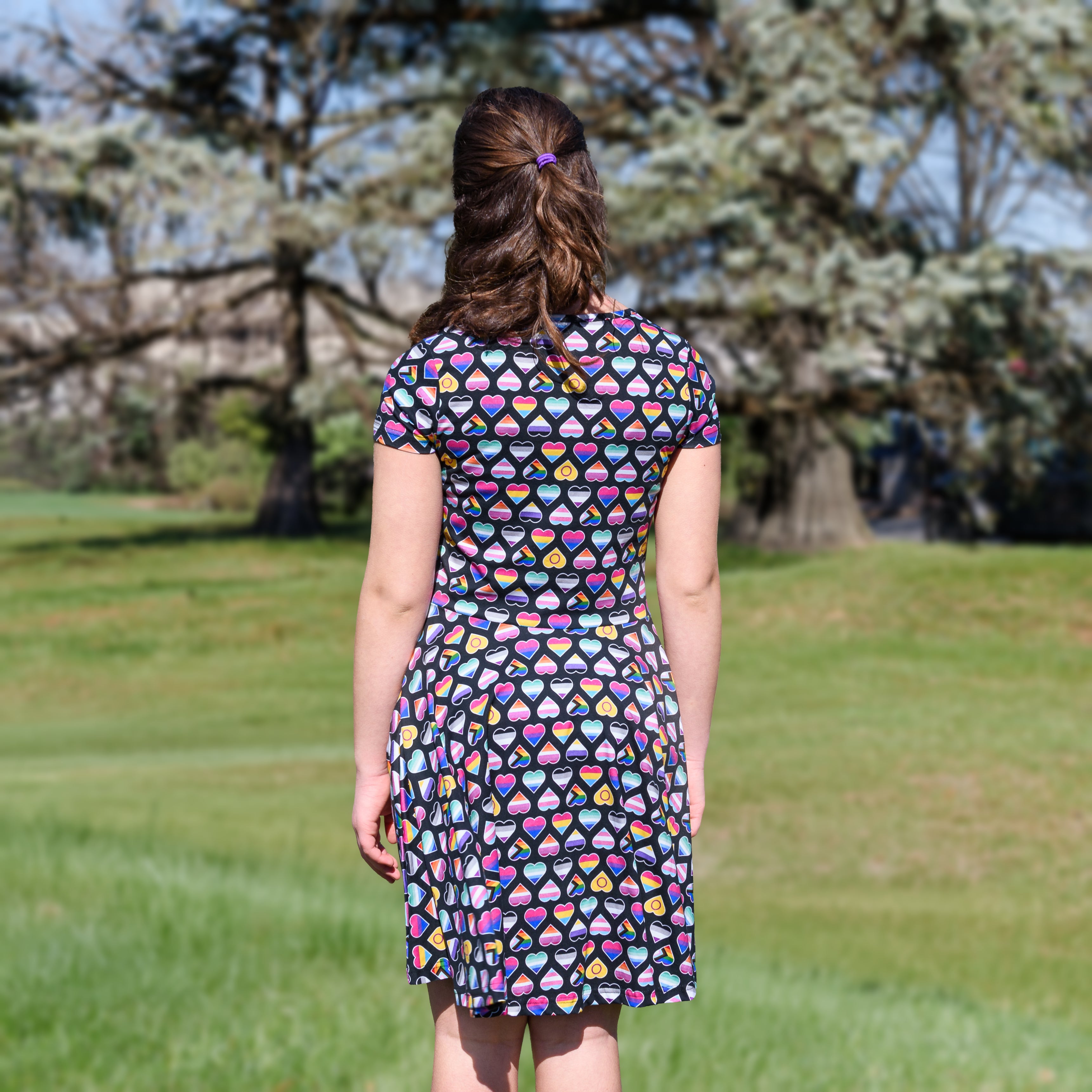 Pride Hearts Kids Twirl Dress