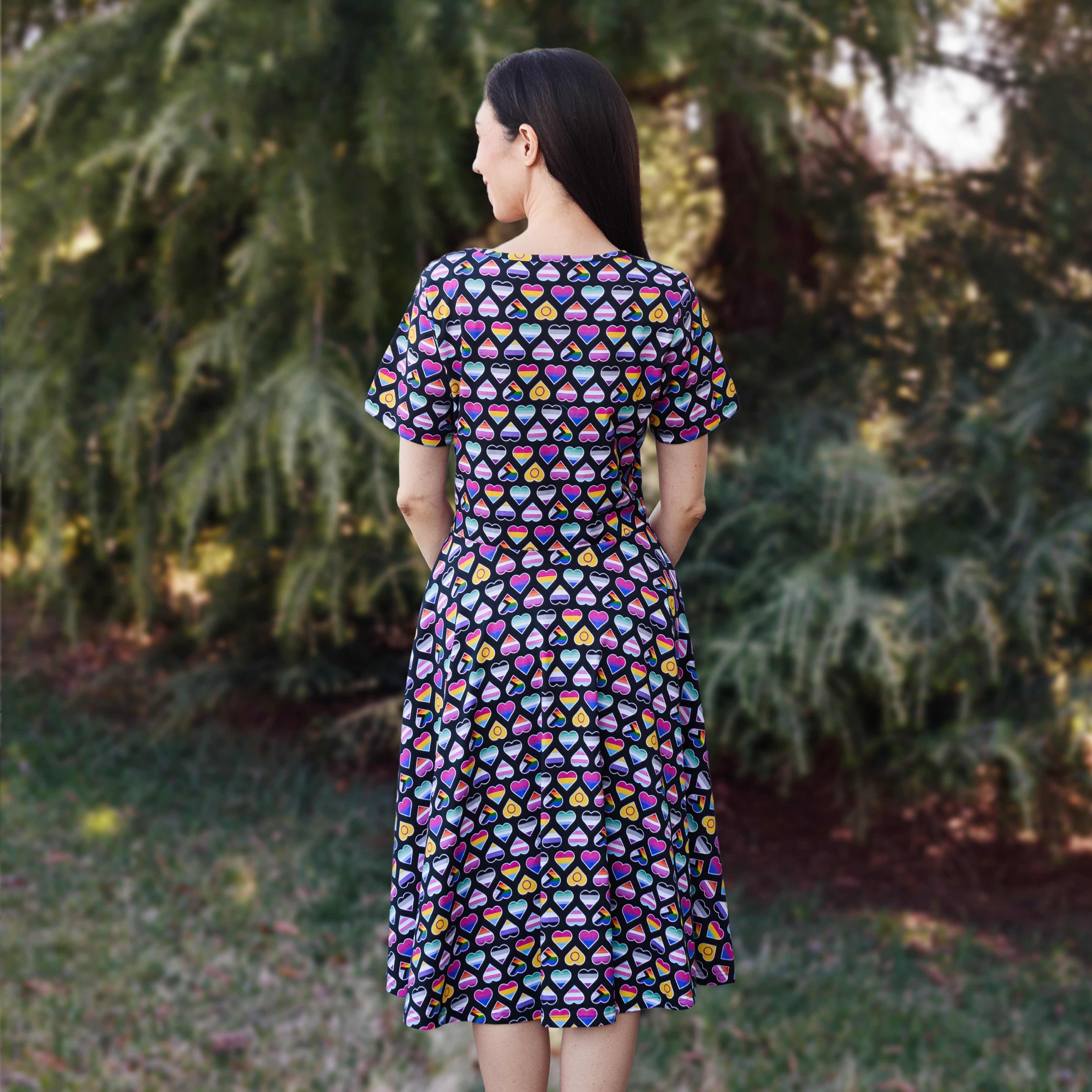 Pride Hearts Twirl Dress