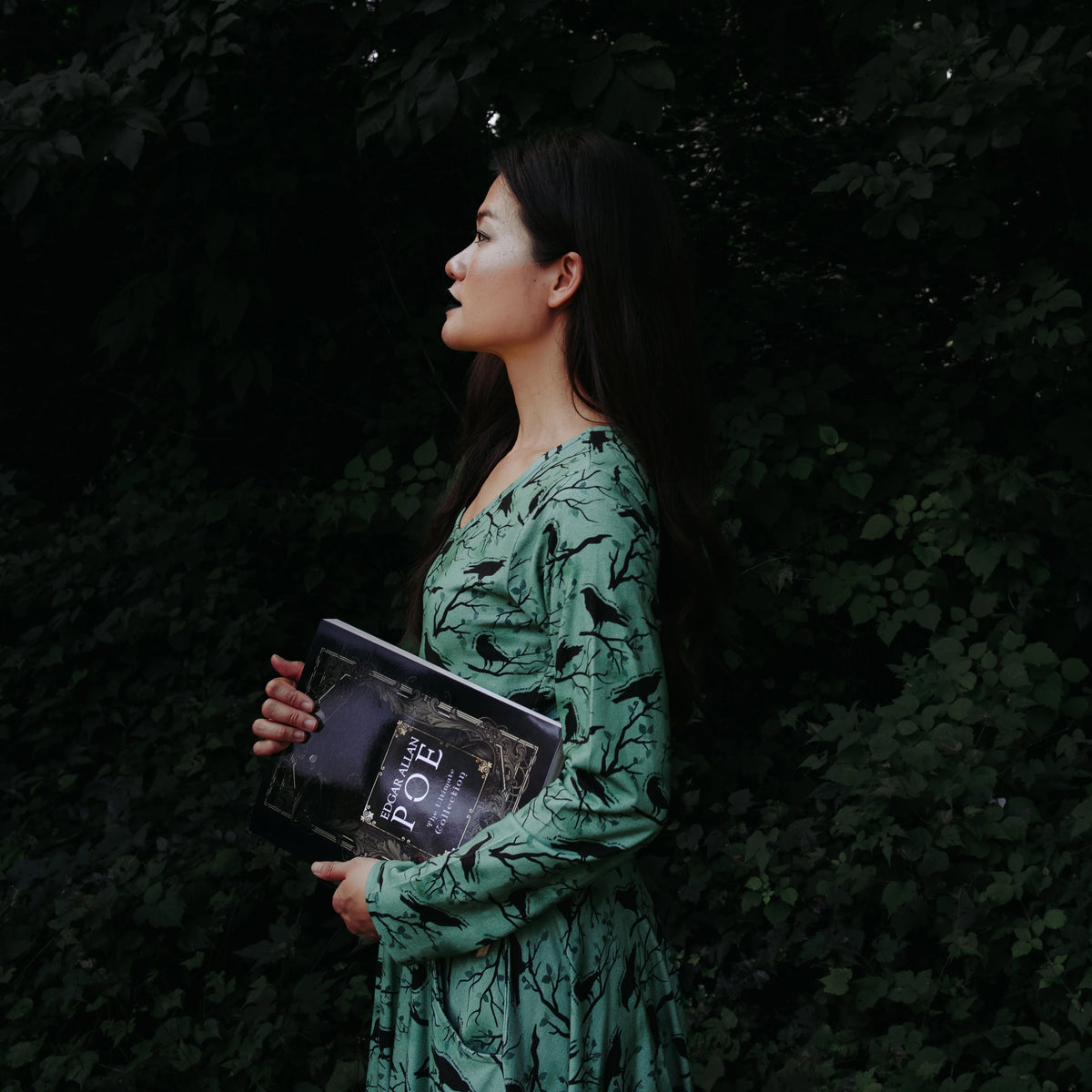 Quoth The Raven Twirl Dress with Pockets