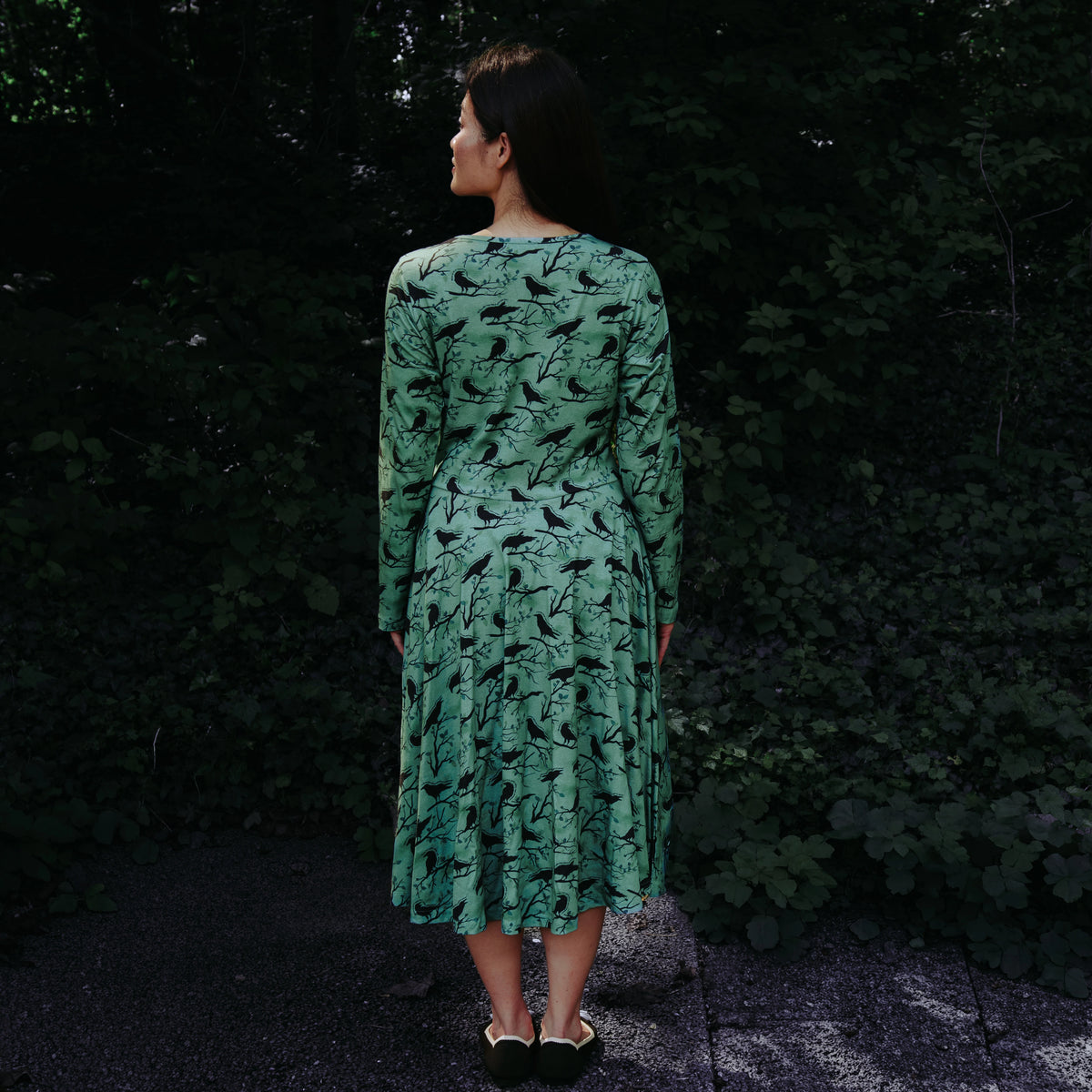 Quoth The Raven Twirl Dress with Pockets