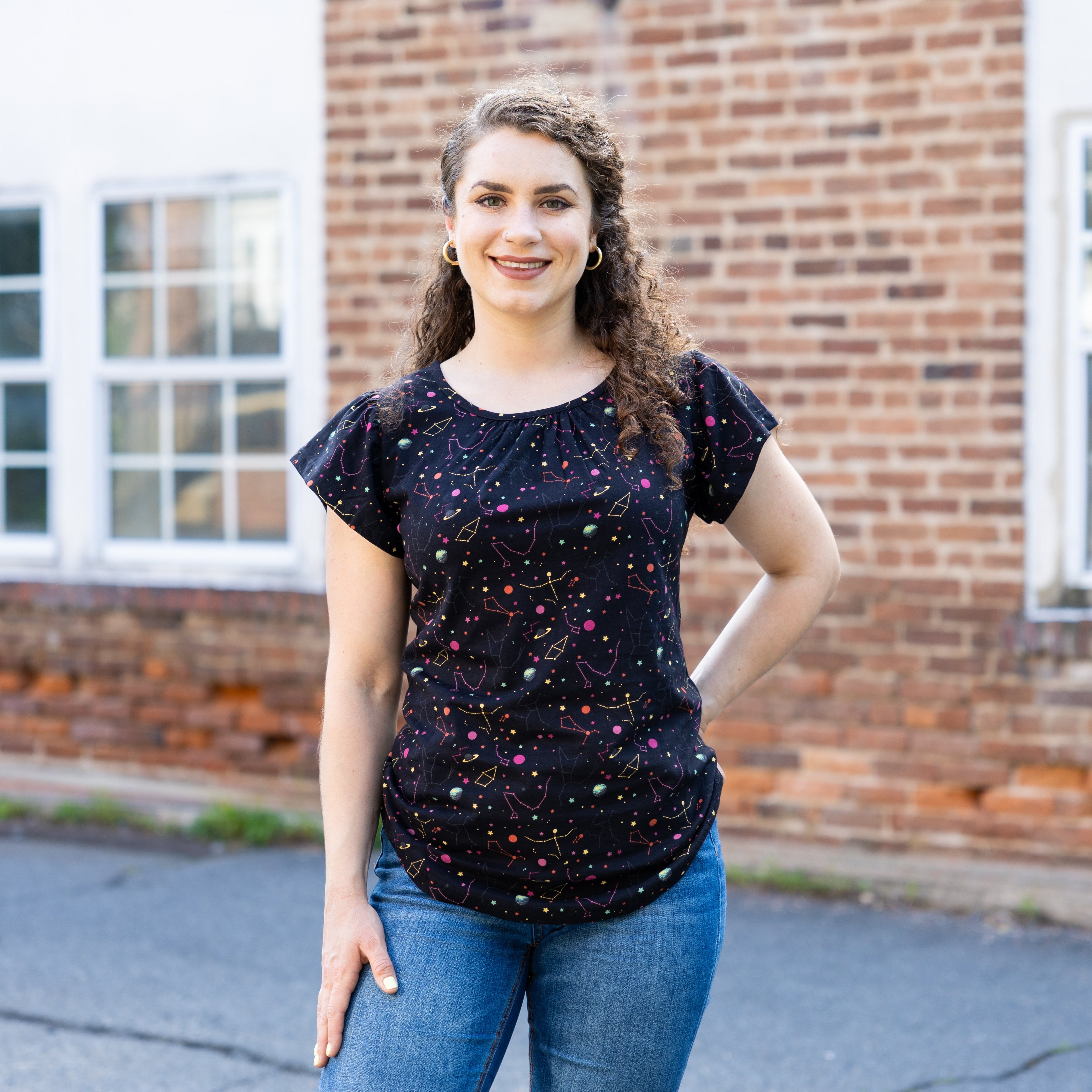 Rainbow Constellations Glow-in-the-Dark Ida Top