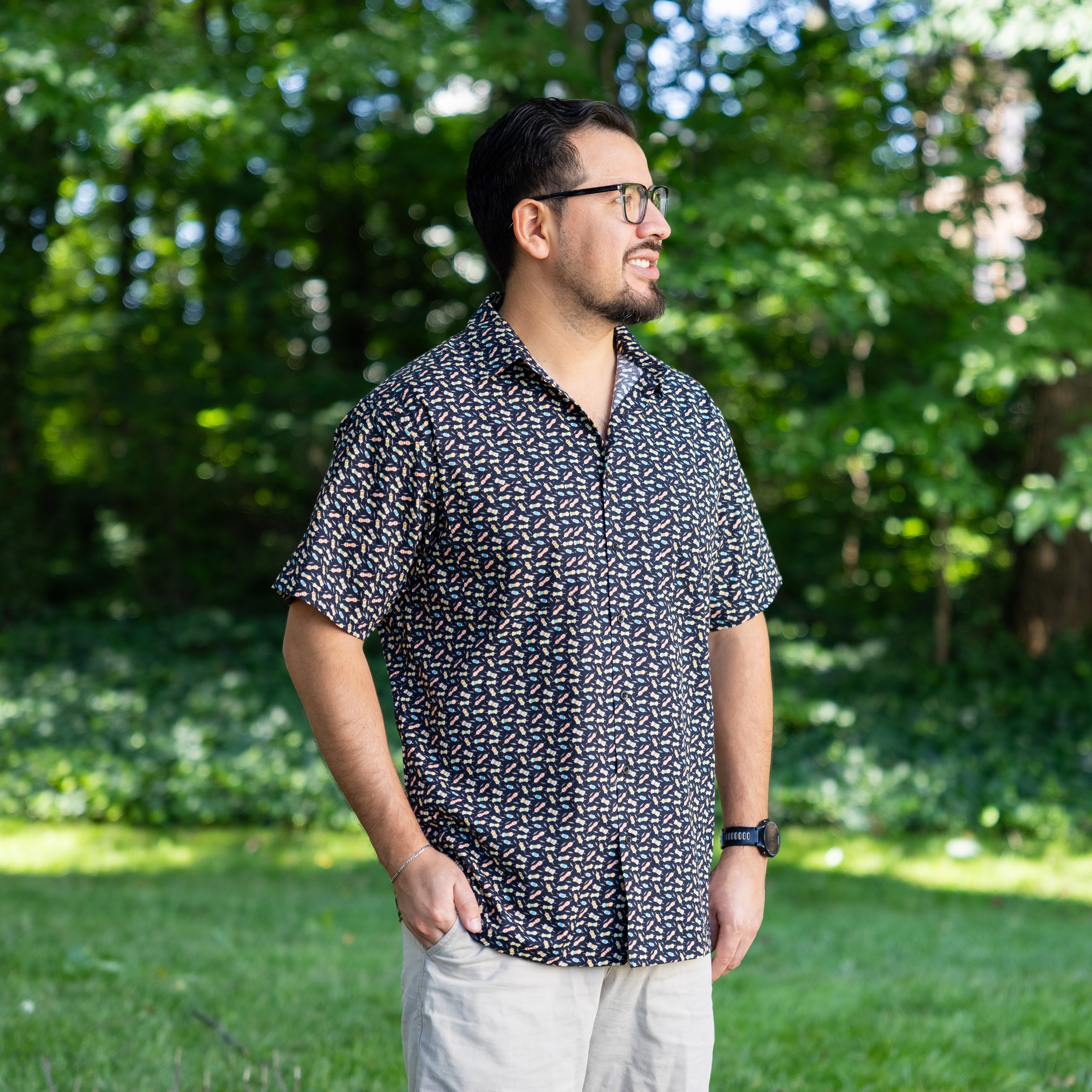 Resistors Short Sleeves Button-Up Shirt