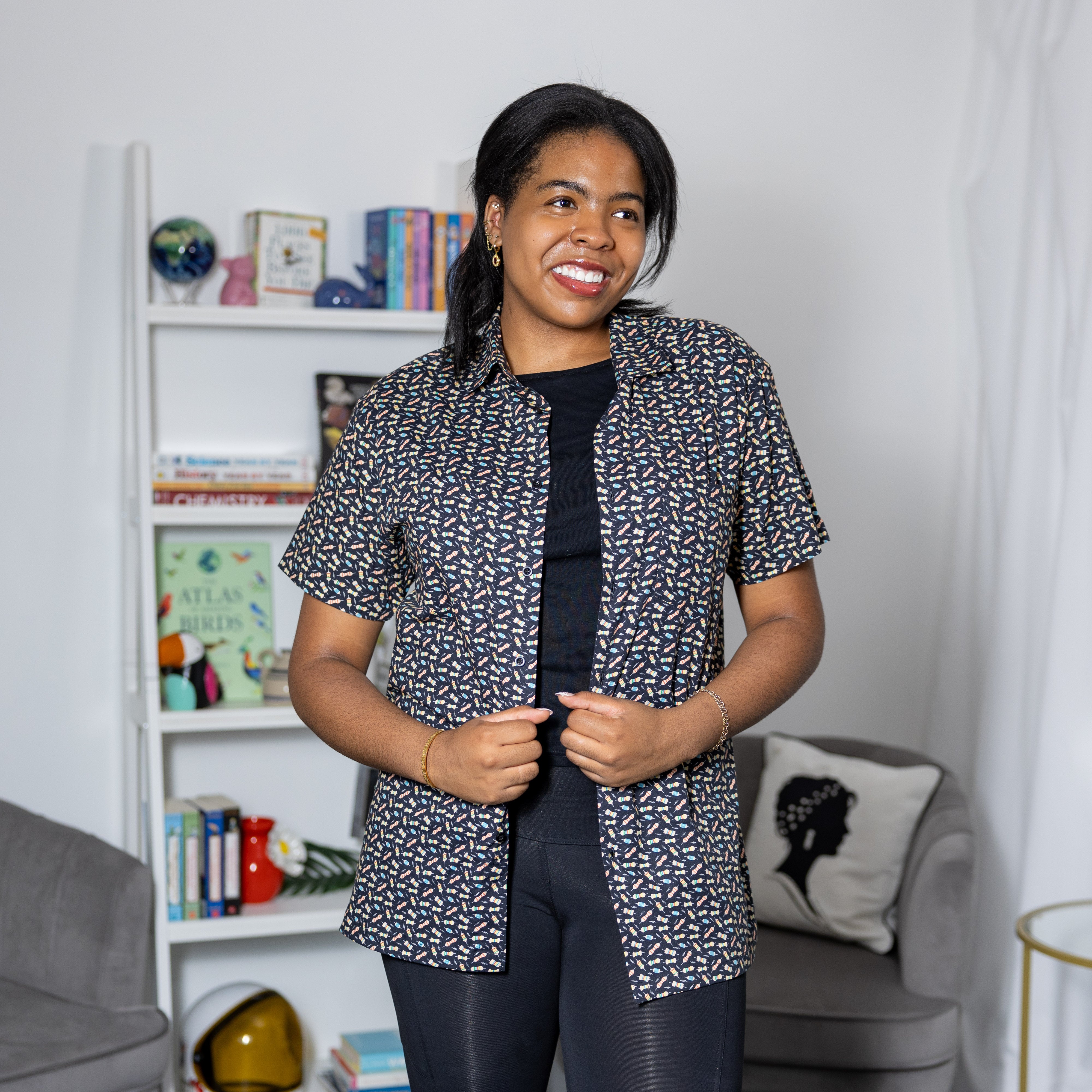 Resistors Short Sleeves Button-Up Shirt