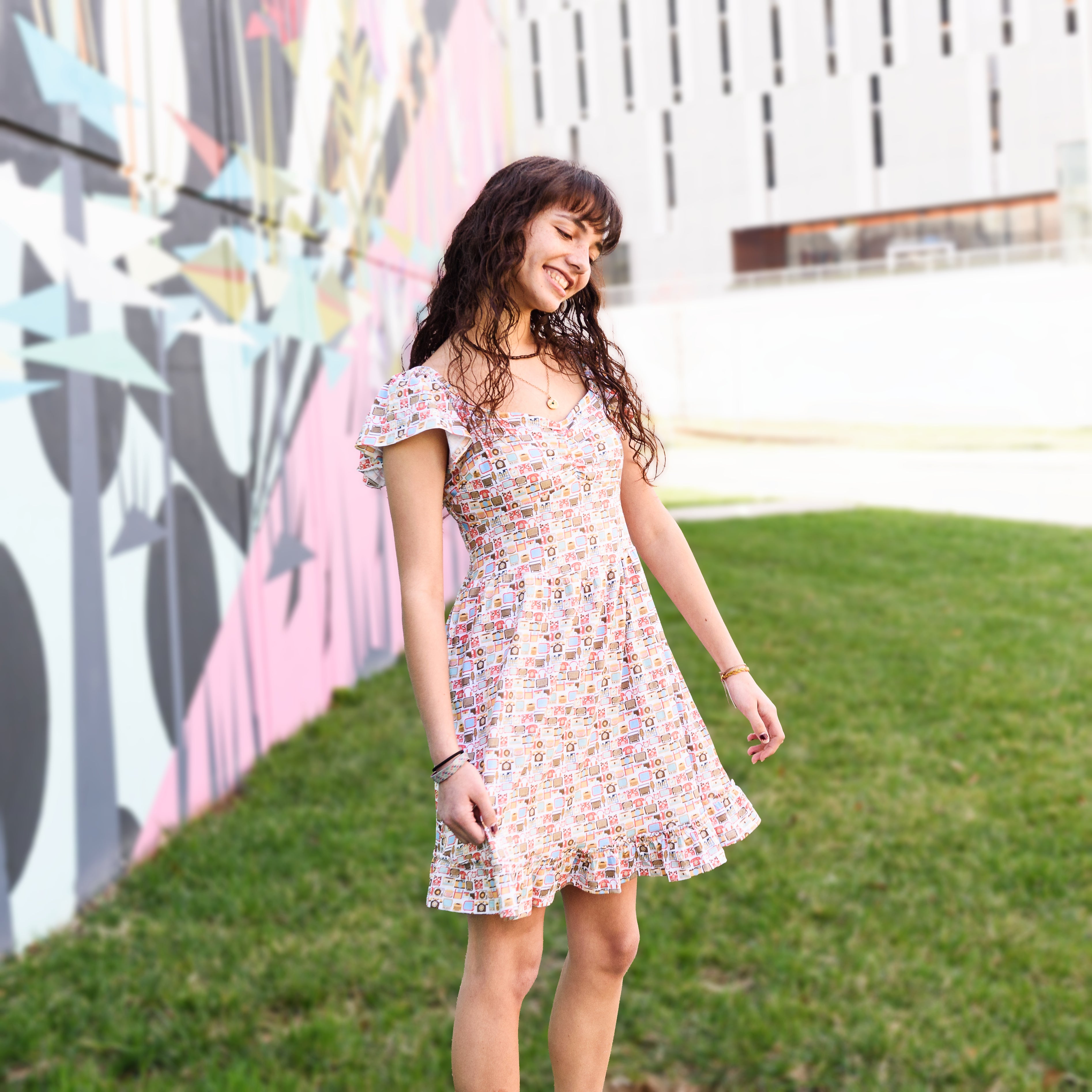 Tech Throwback Dress with Pockets (Teen)