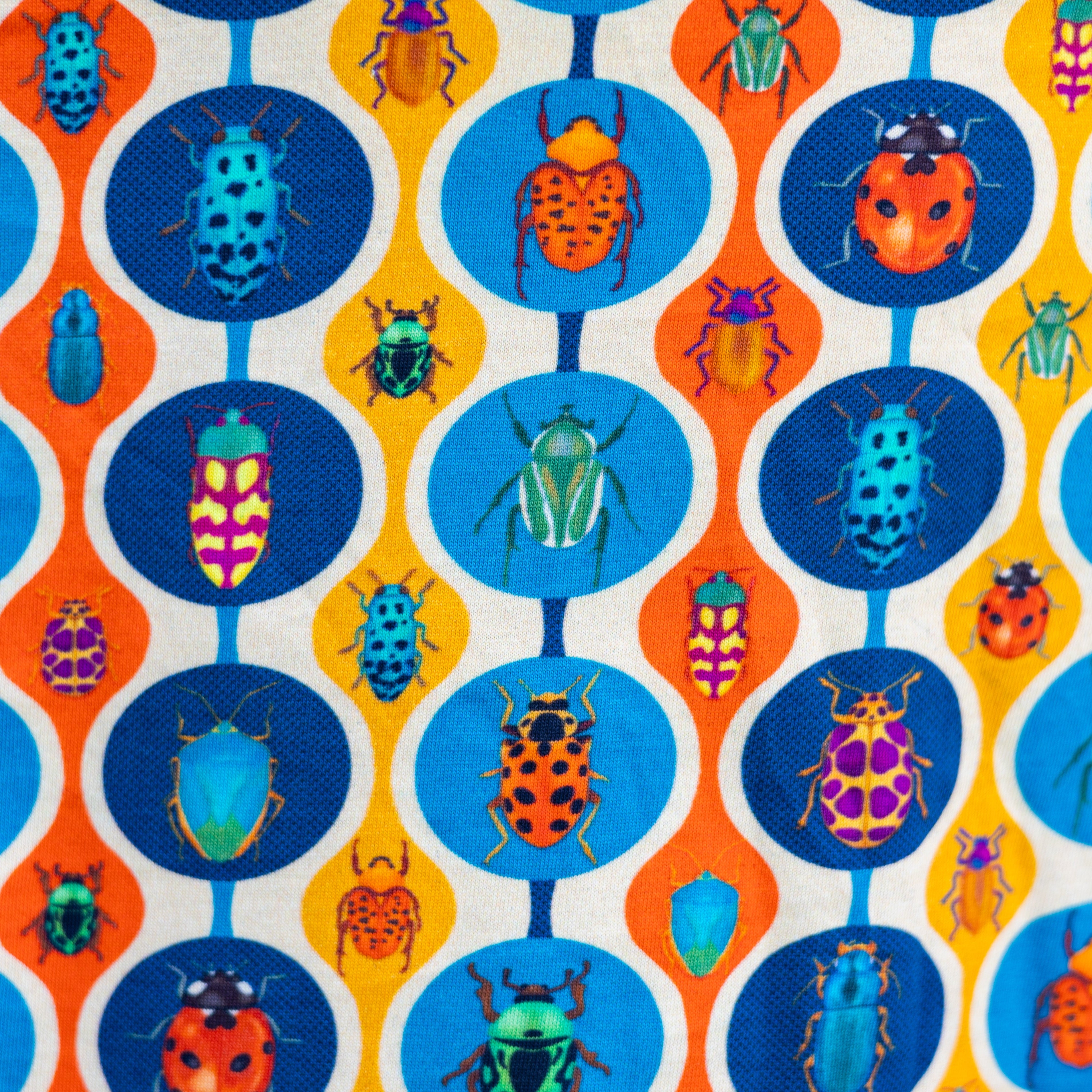 Retro Bugs Button-Up Dress