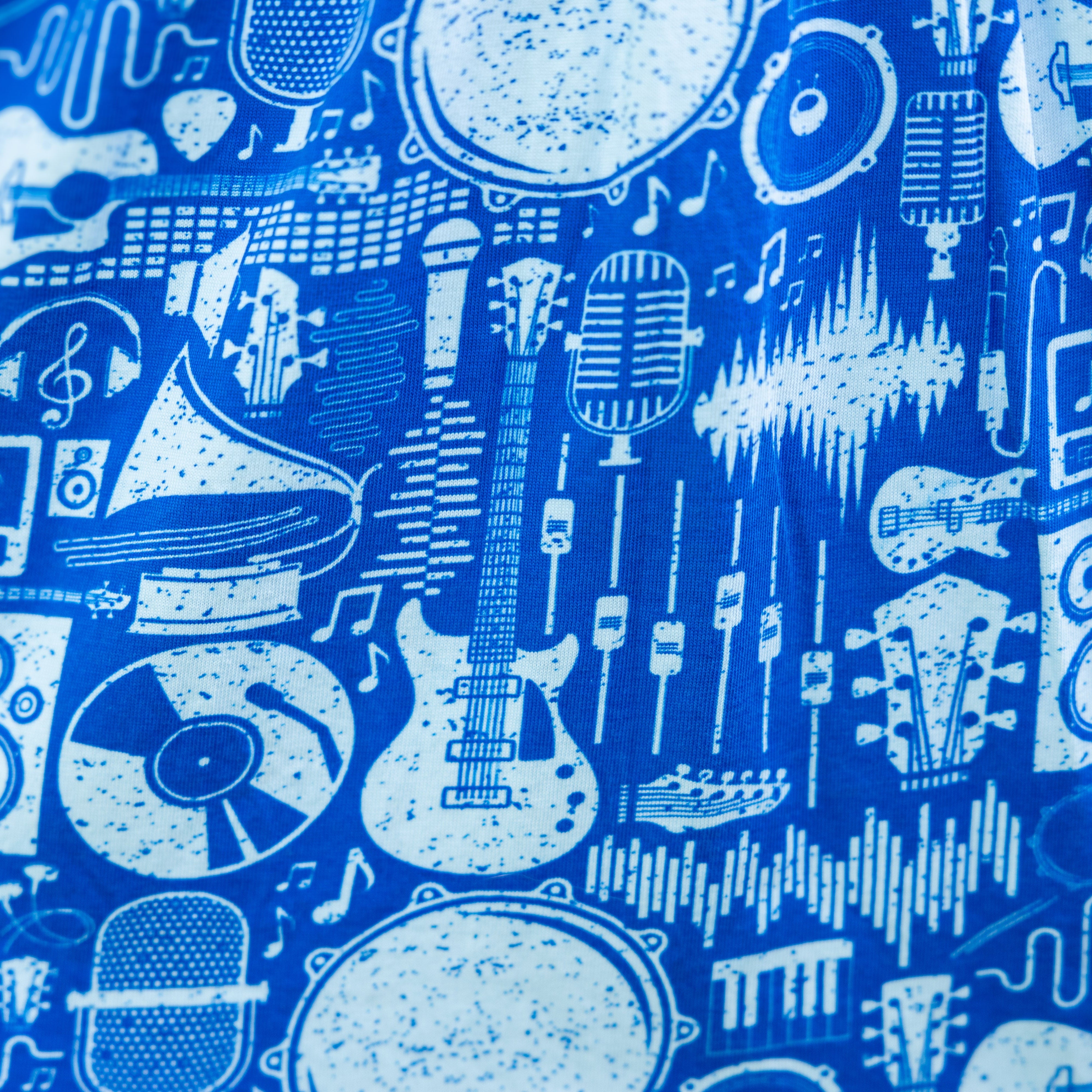 Retro Music Flutter Sleeve Frill Dress