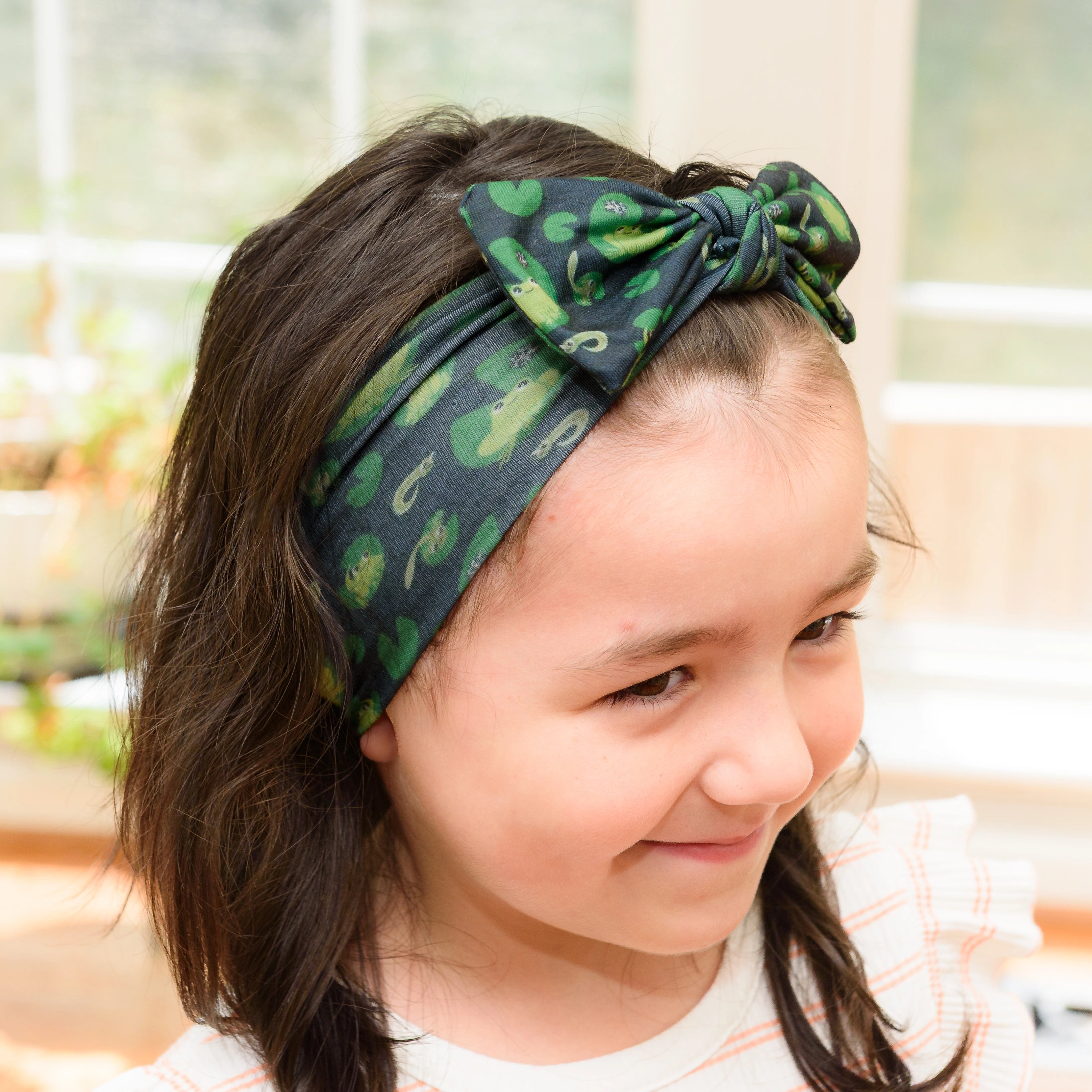 Ribbit Kids Bow Headband