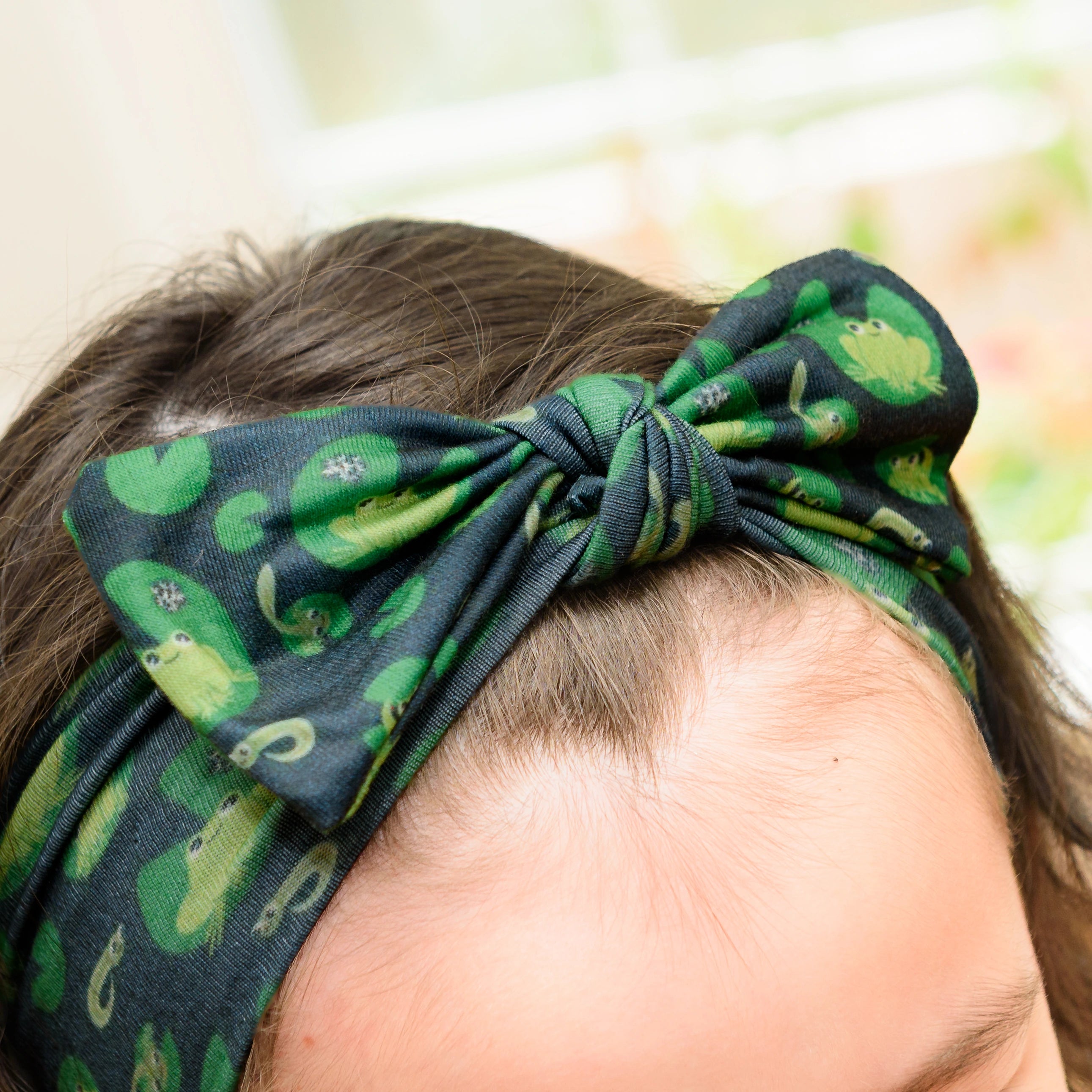 Ribbit Kids Bow Headband
