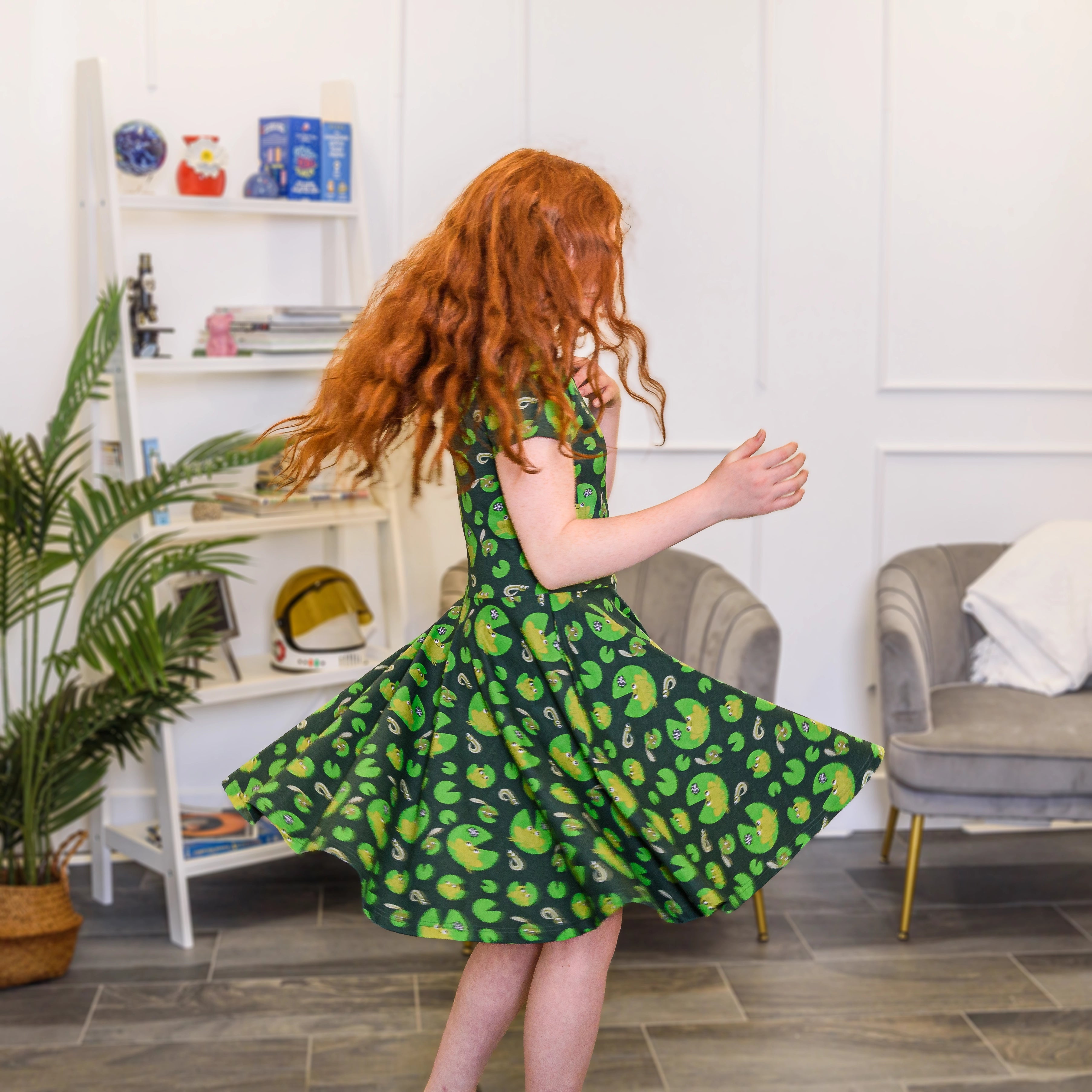 Ribbit Kids Twirl Dress with Pockets