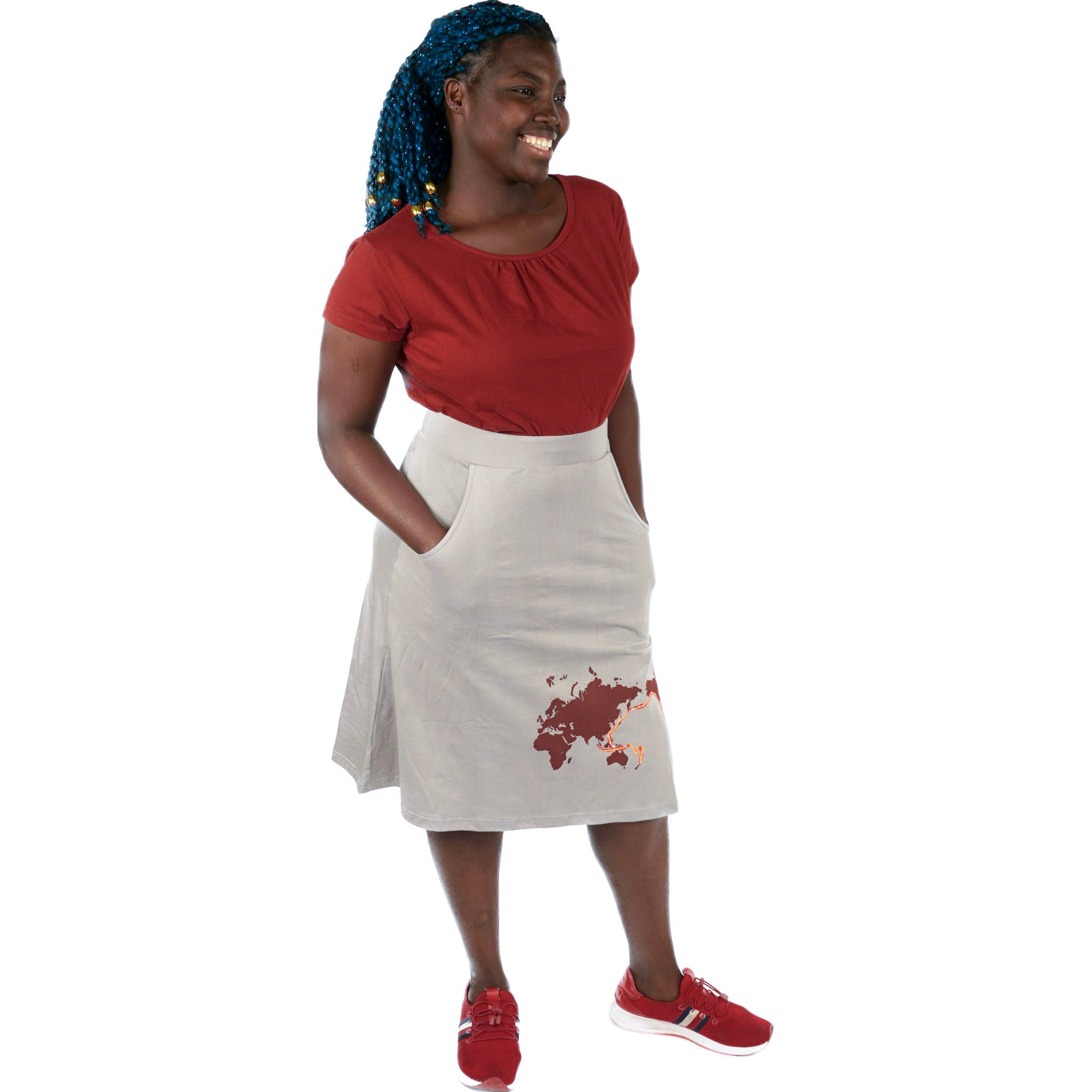 Ring of Fire A-Line Skirt