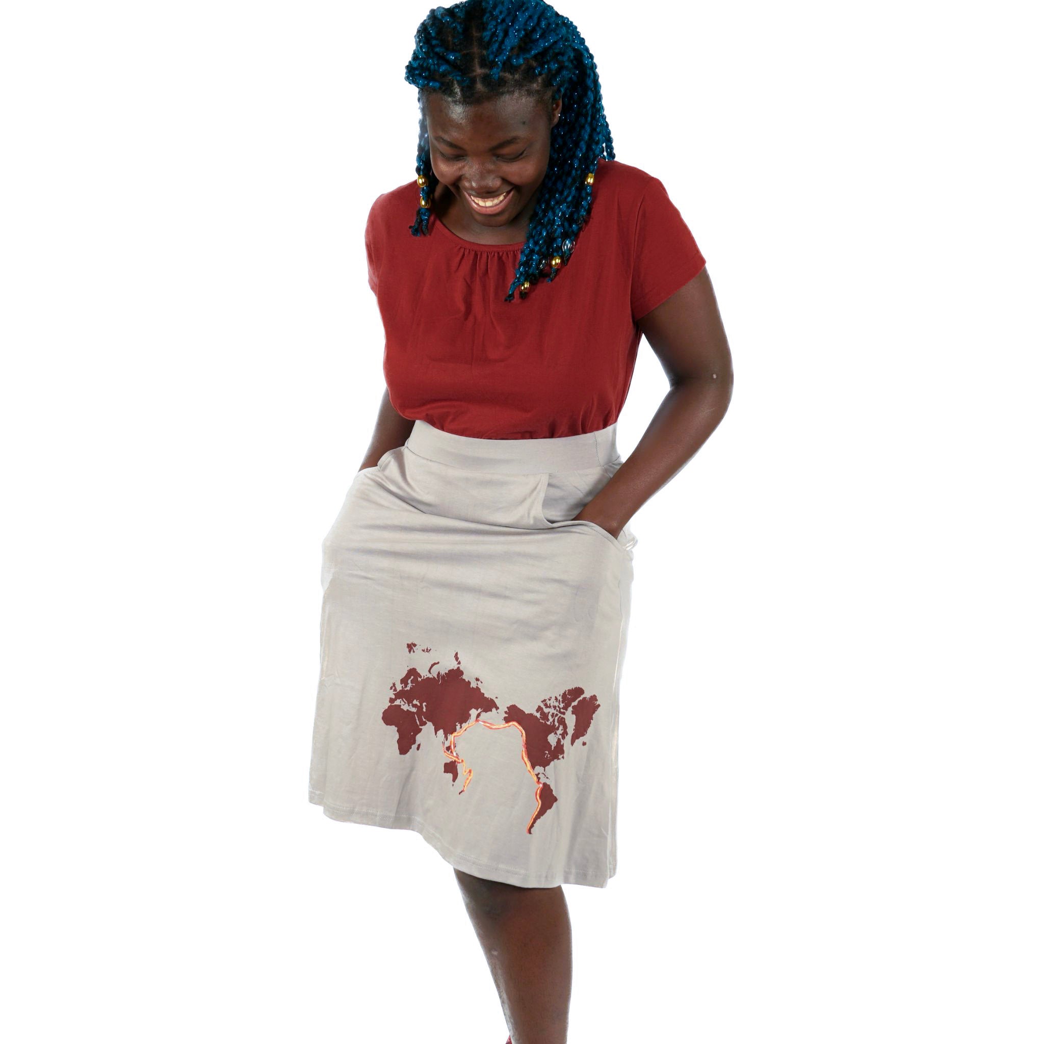 Ring of Fire A-Line Skirt