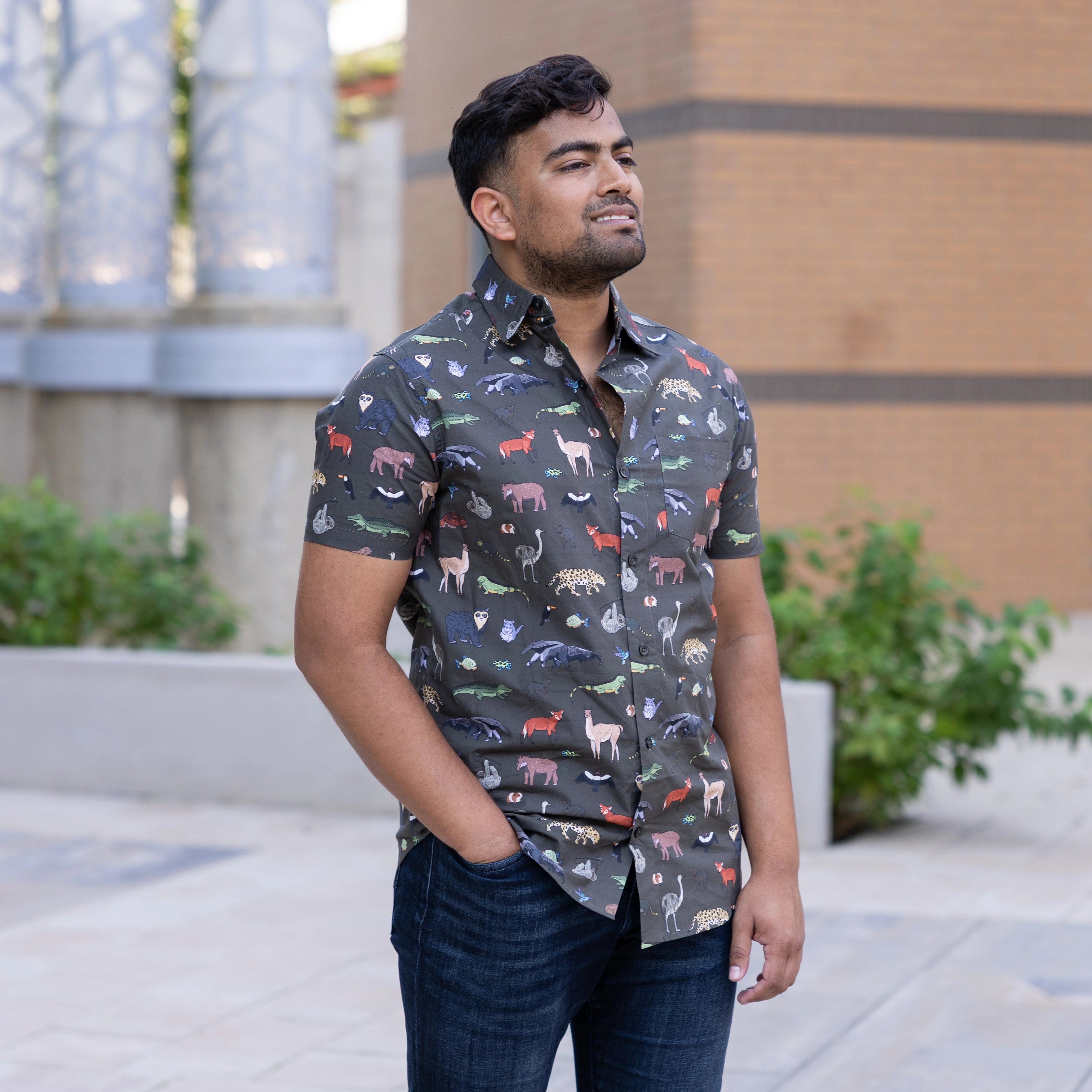 Safari Short Sleeves Button-Up Shirt