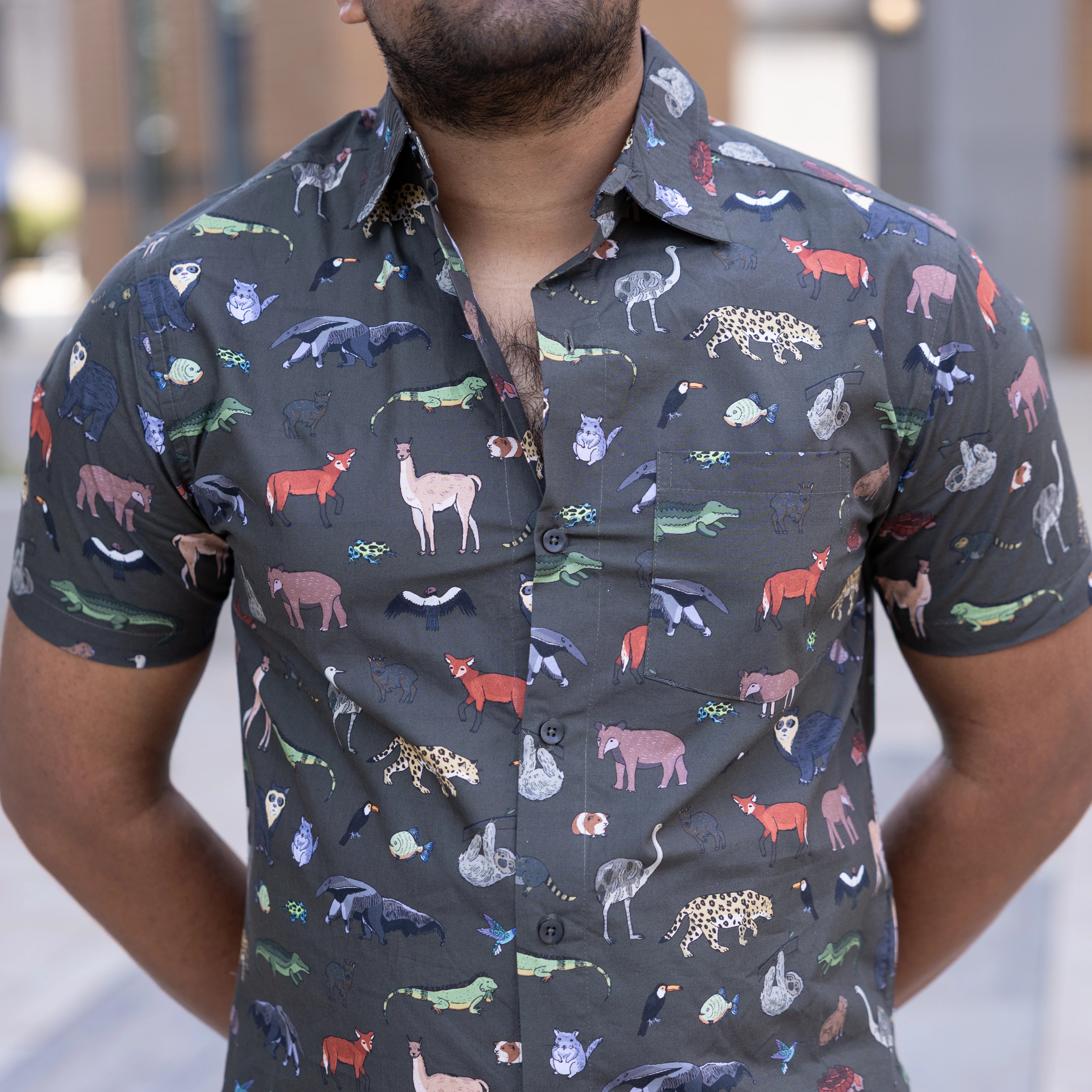 Safari Short Sleeves Button-Up Shirt