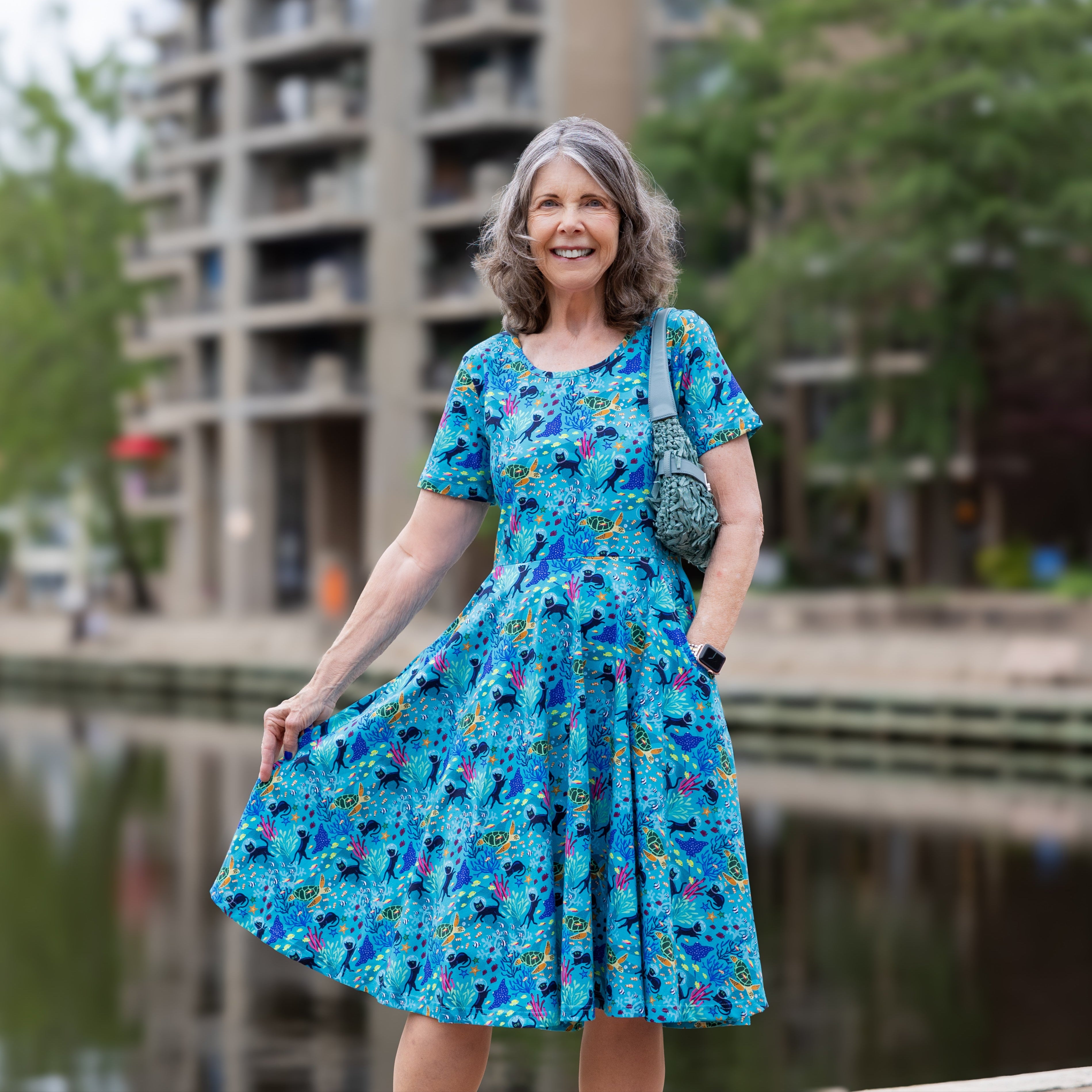 Seabed Exploration Twirl Dress