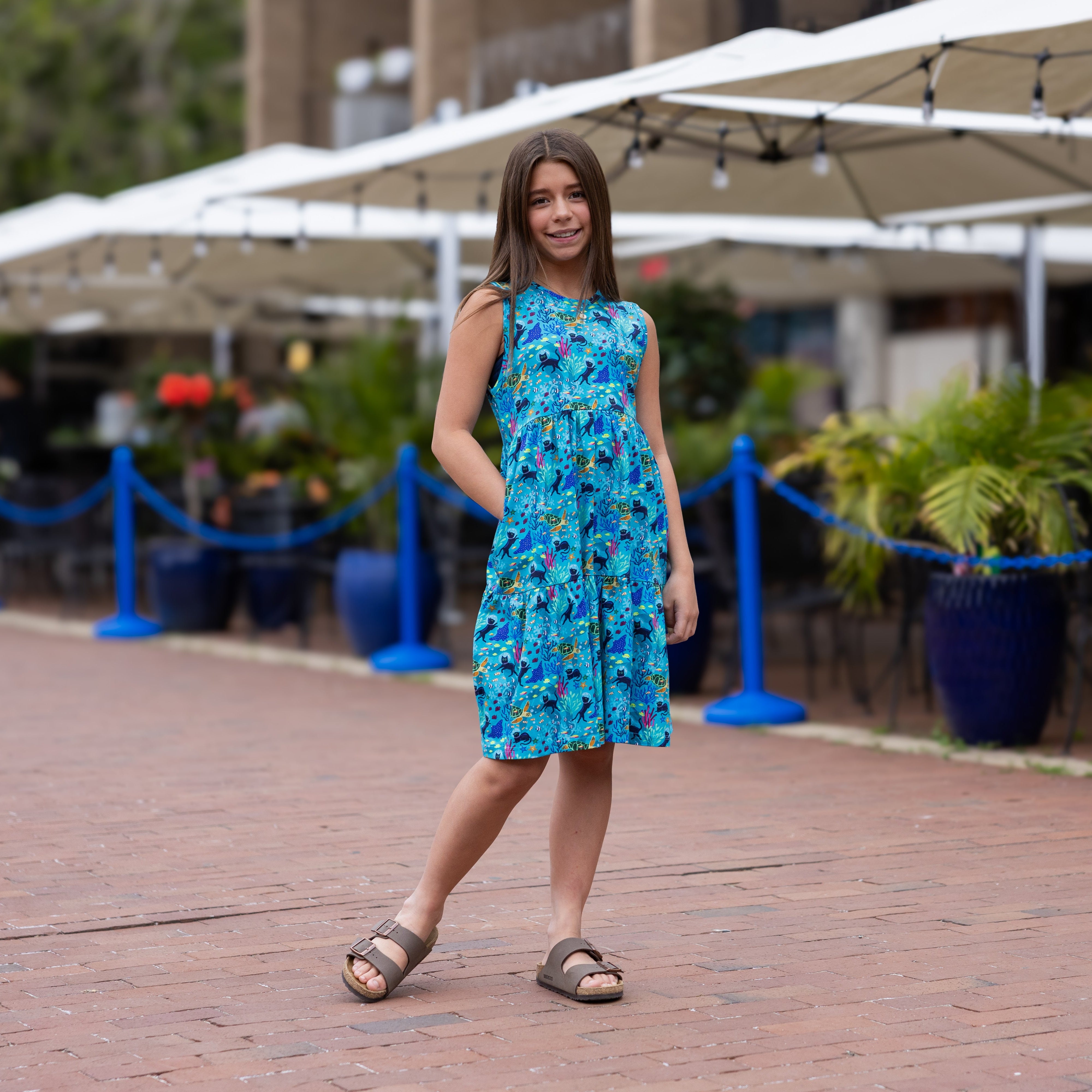 Seabed Exploration Kids Dress