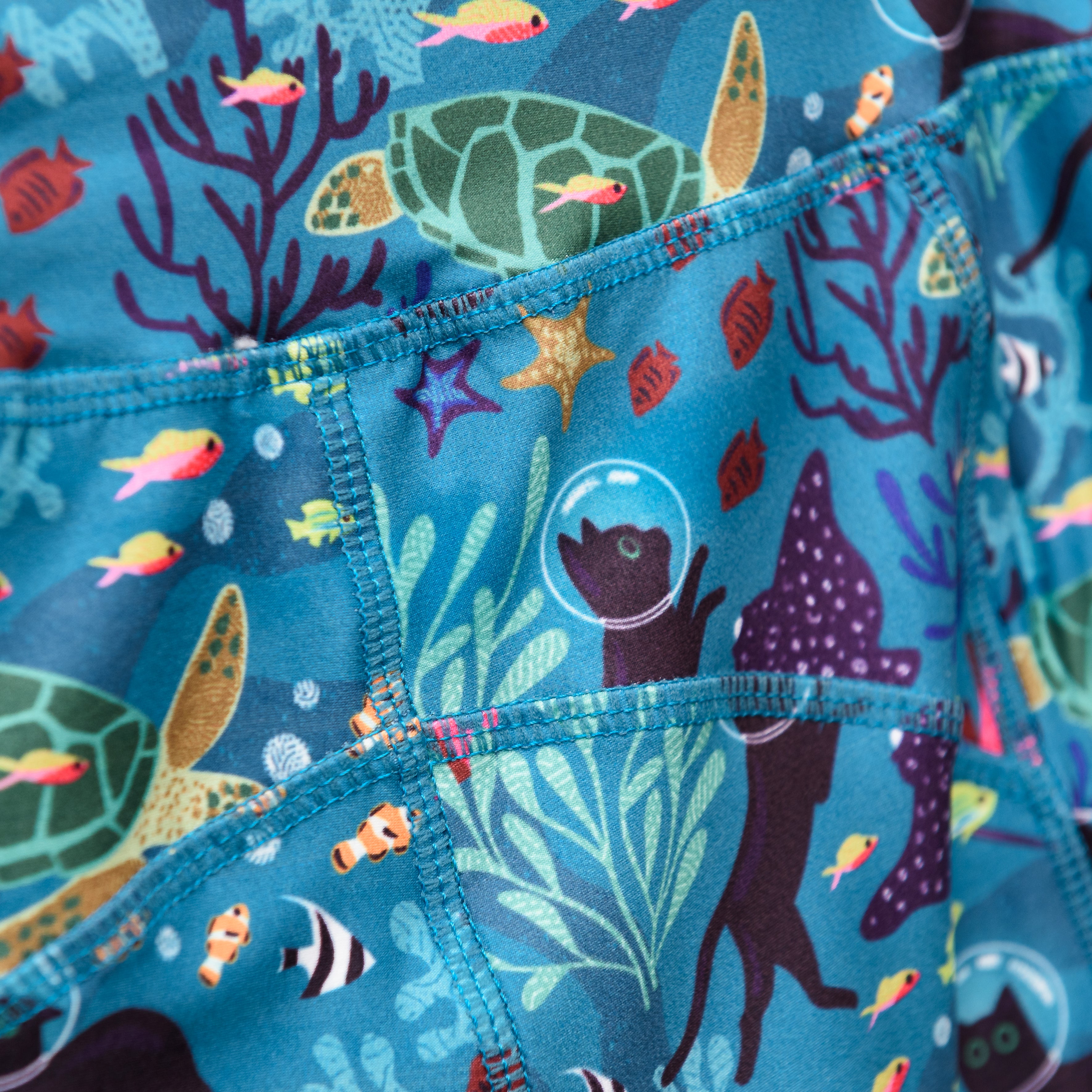 Seabed Exploration Adults Leggings with Pockets