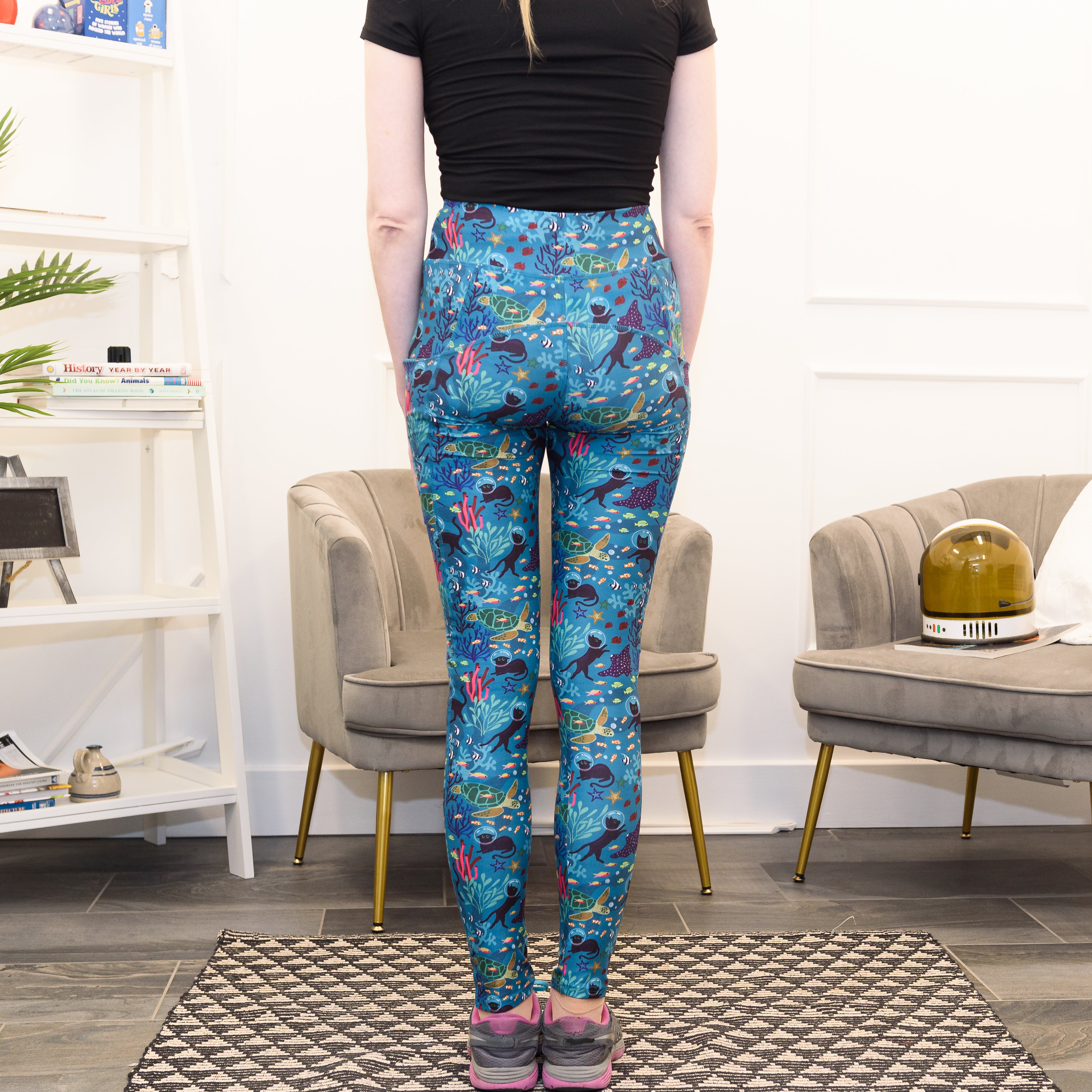 Seabed Exploration Adults Leggings with Pockets