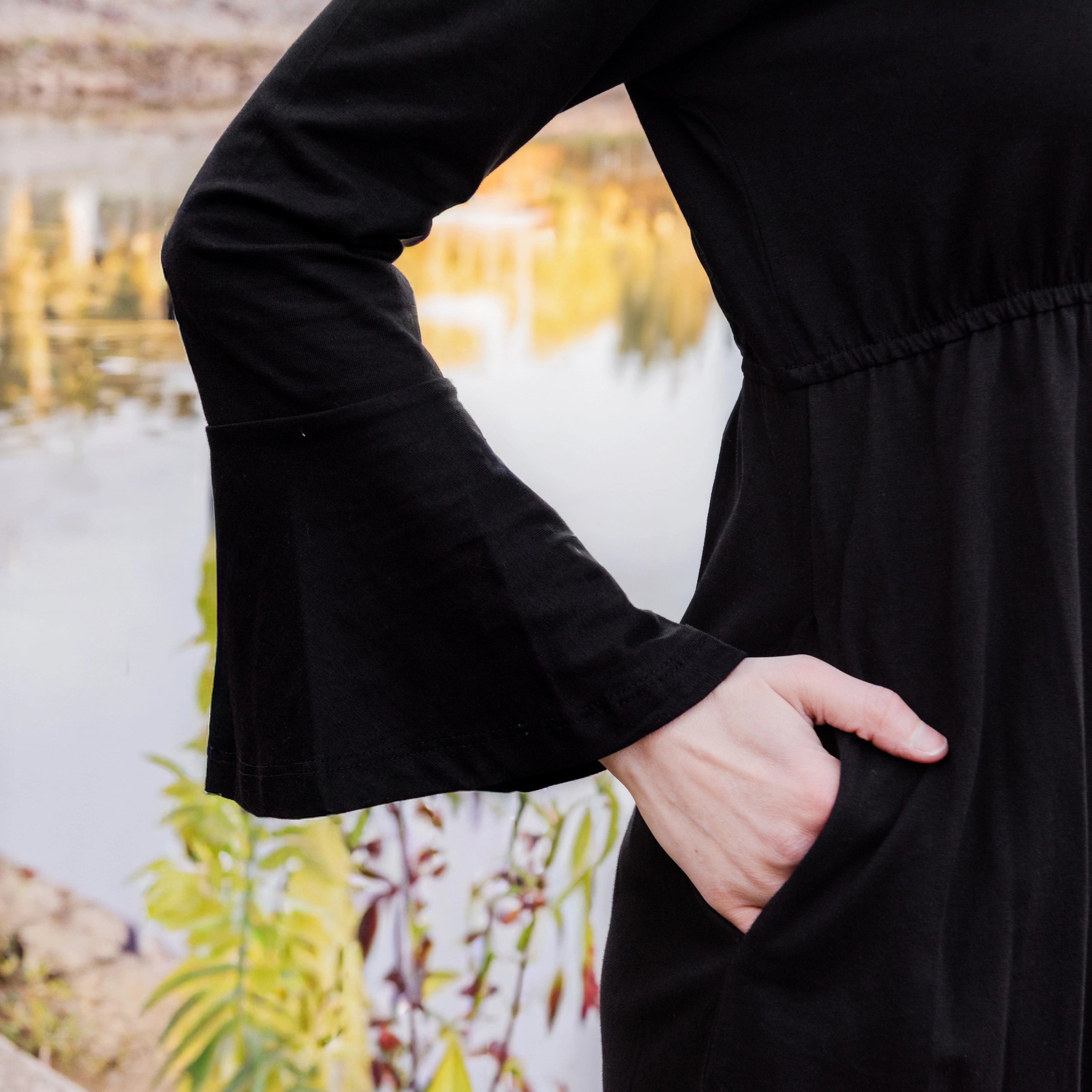 Seahorse Button-Up Dress (With Waist Seam)