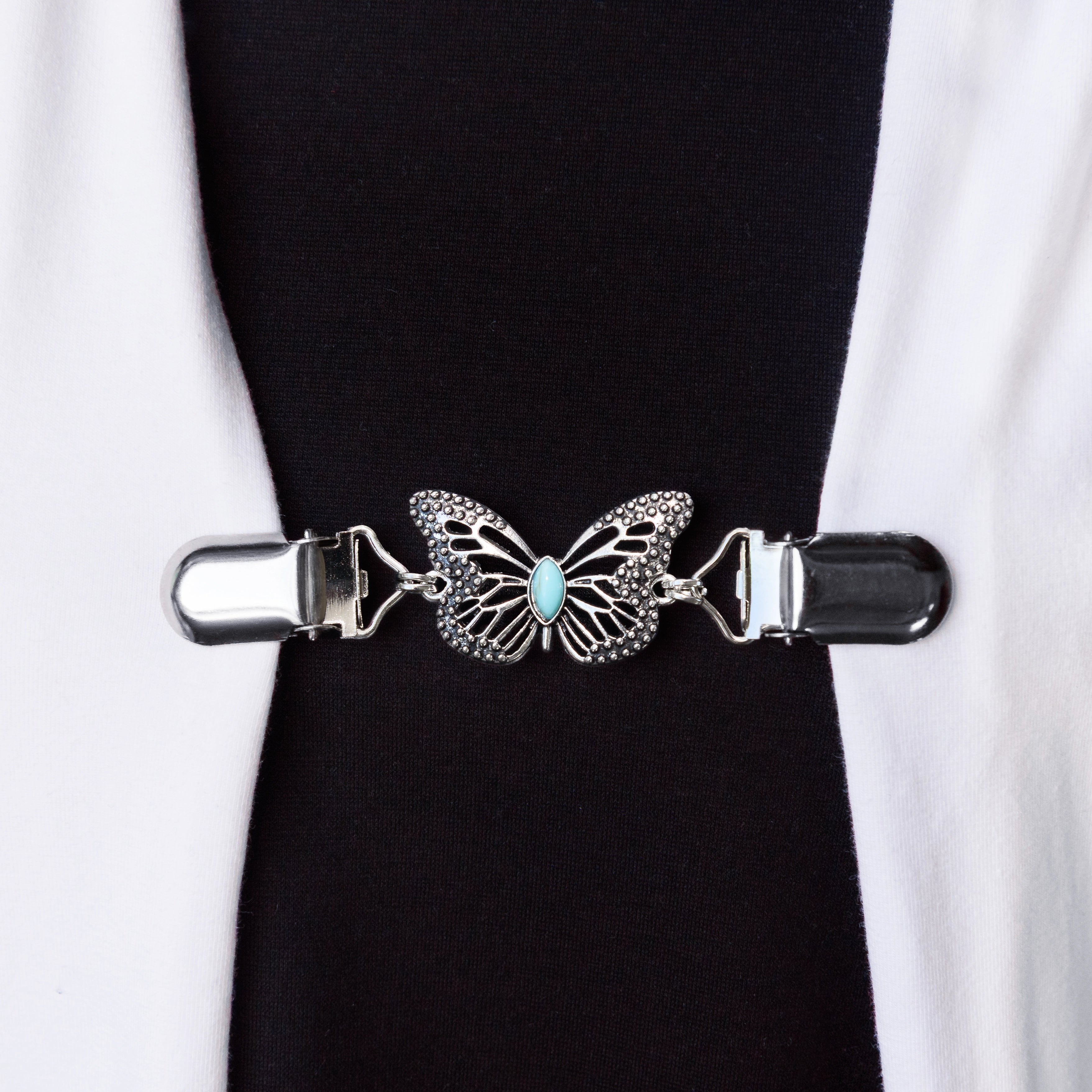 Silver Butterfly Cinch Clip