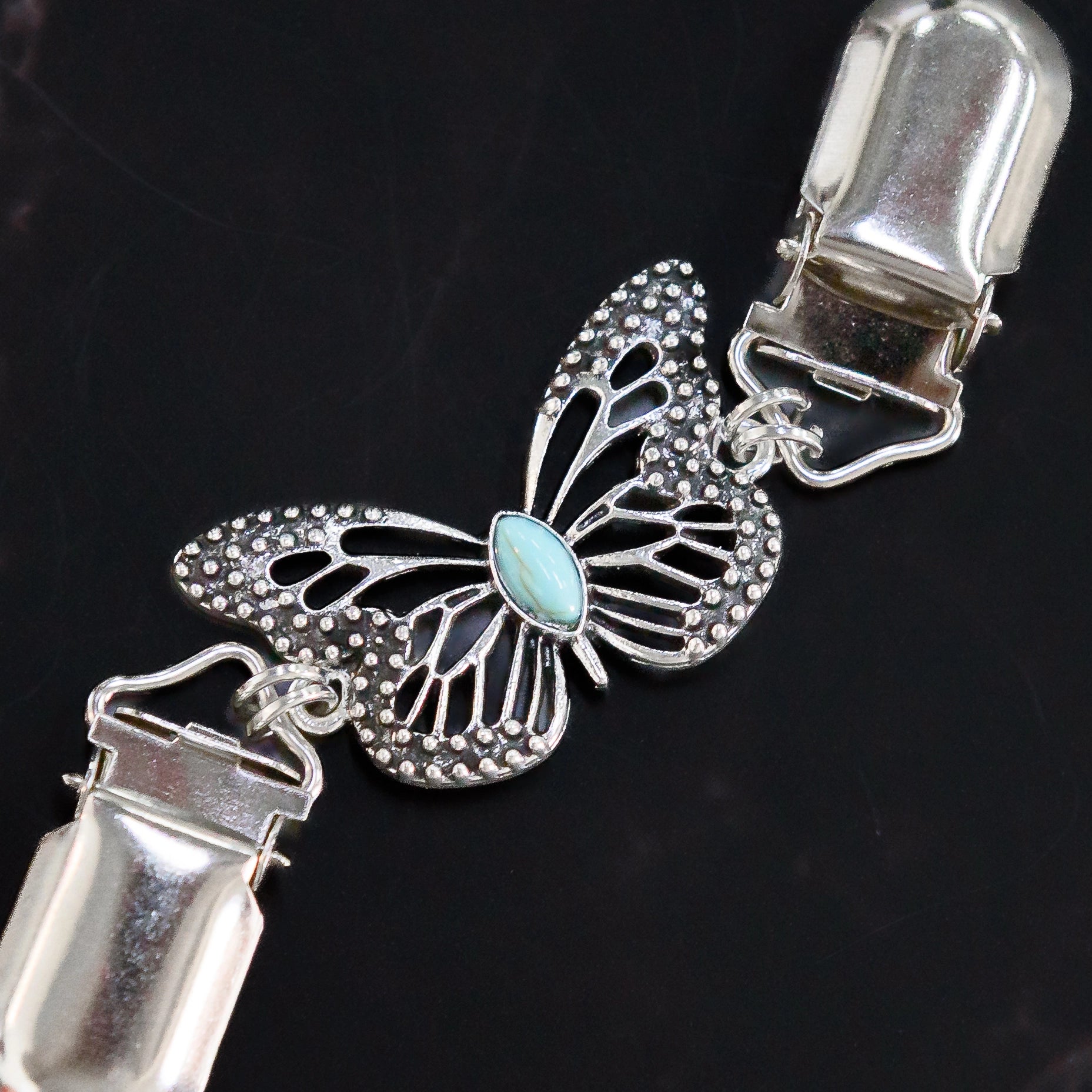 Silver Butterfly Cinch Clip