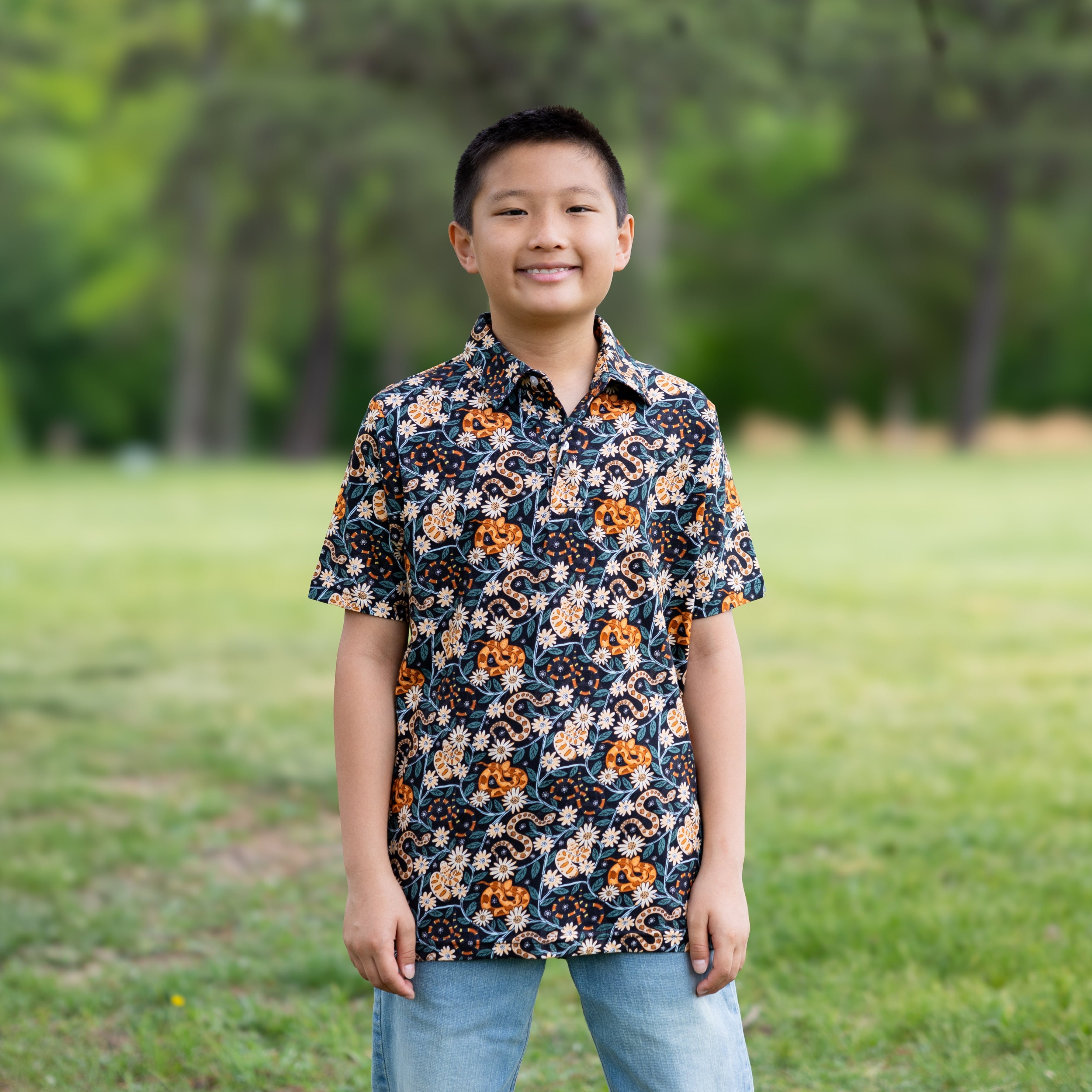 Slither & Bloom Kids Polo
