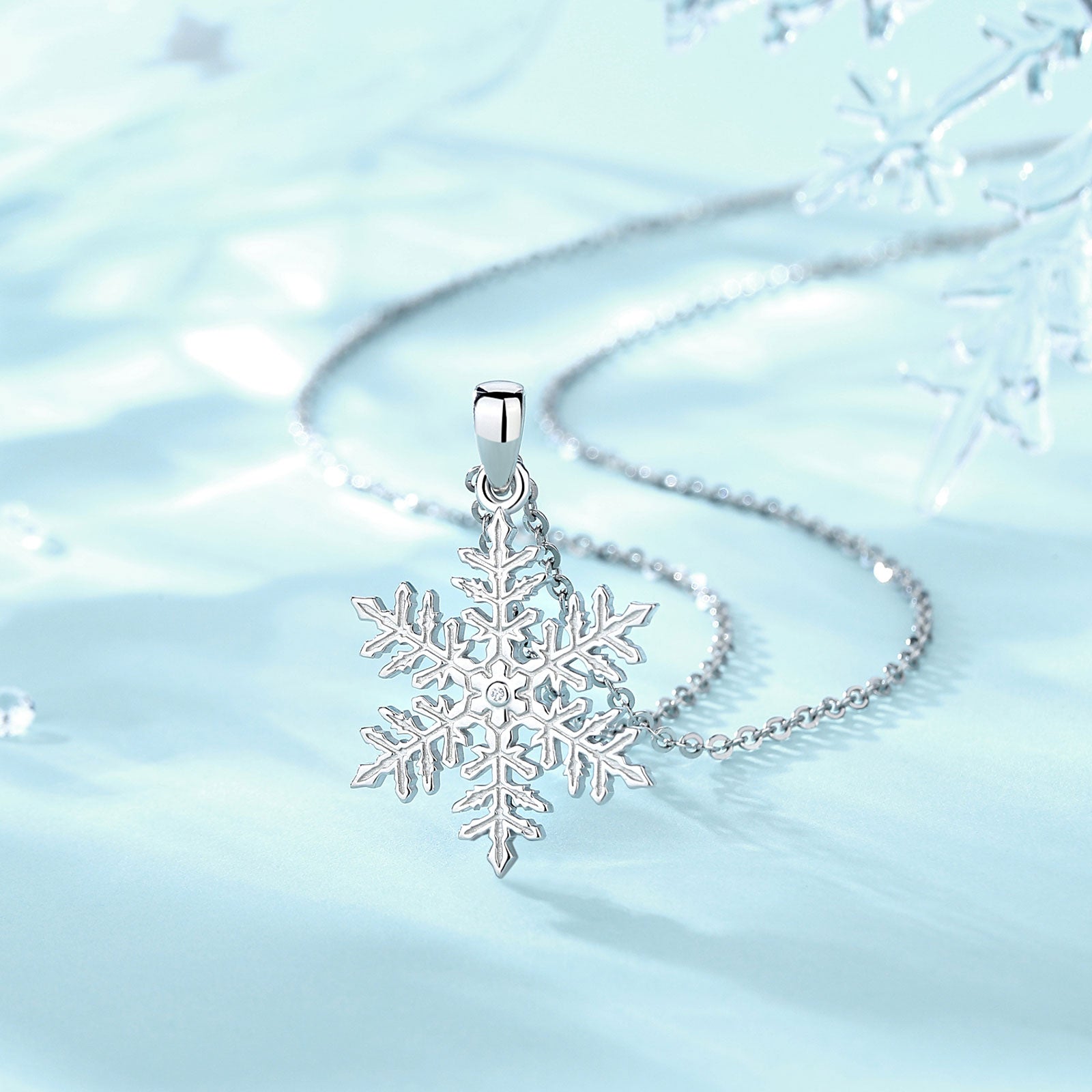 Snowflake Sterling Silver Necklace