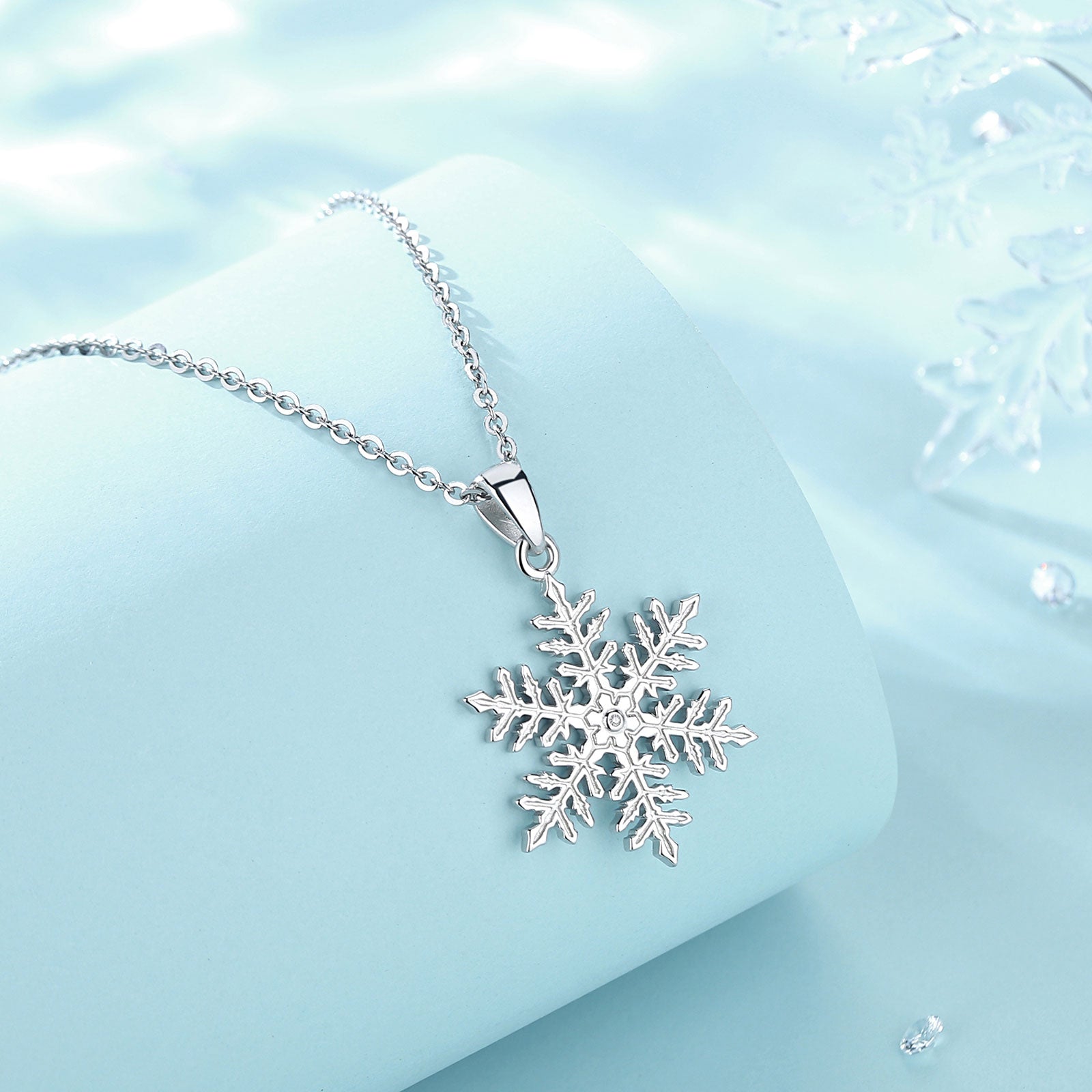 Snowflake Sterling Silver Necklace
