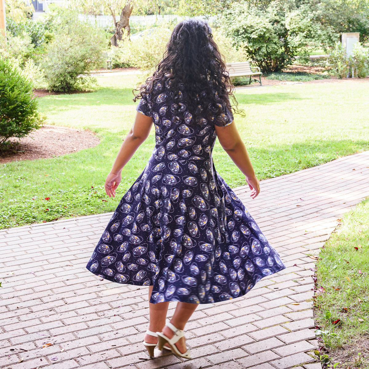 Solar System Petite Twirl Dress with Pockets