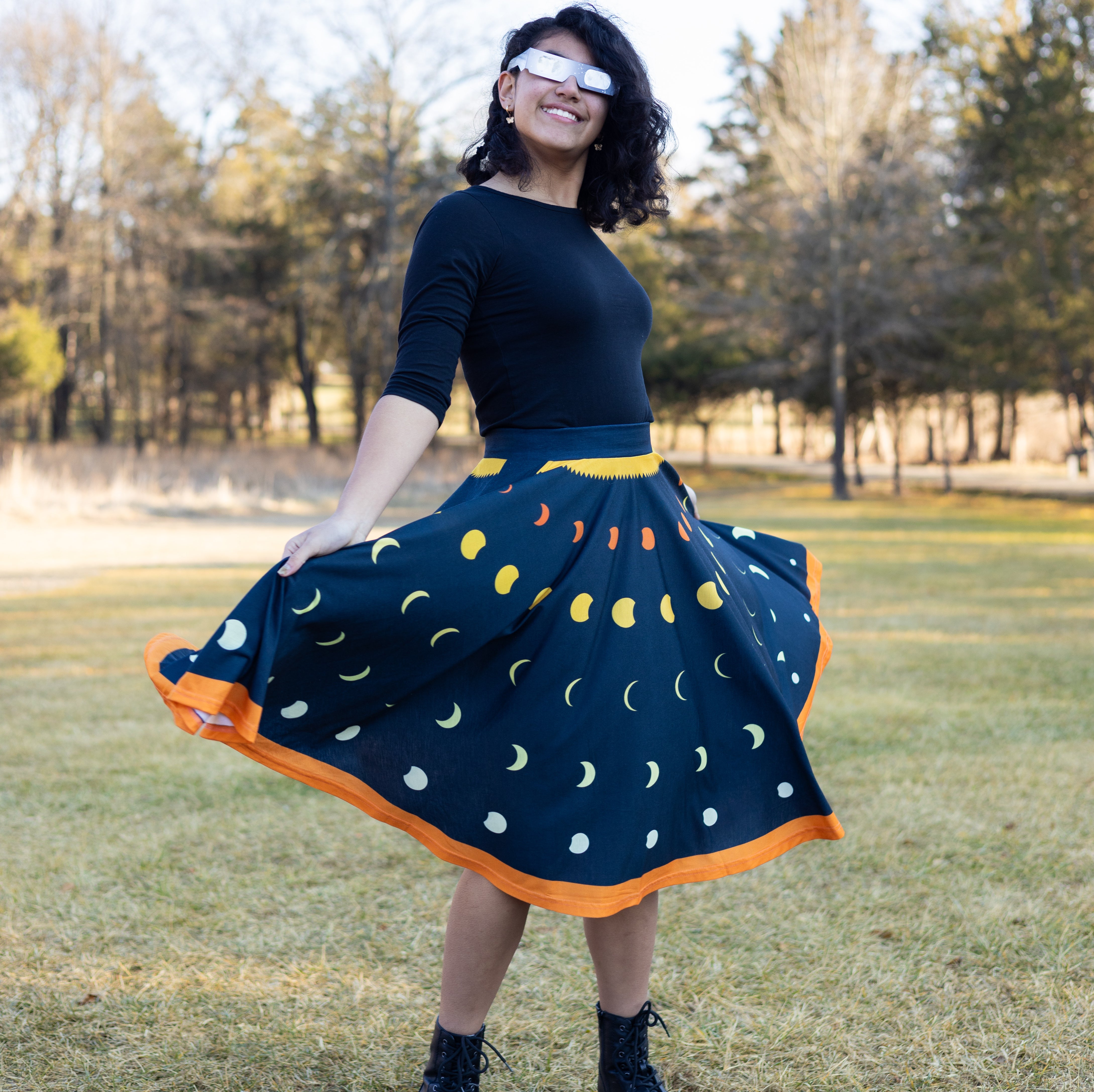 Solar Eclipse Twirl Skirt