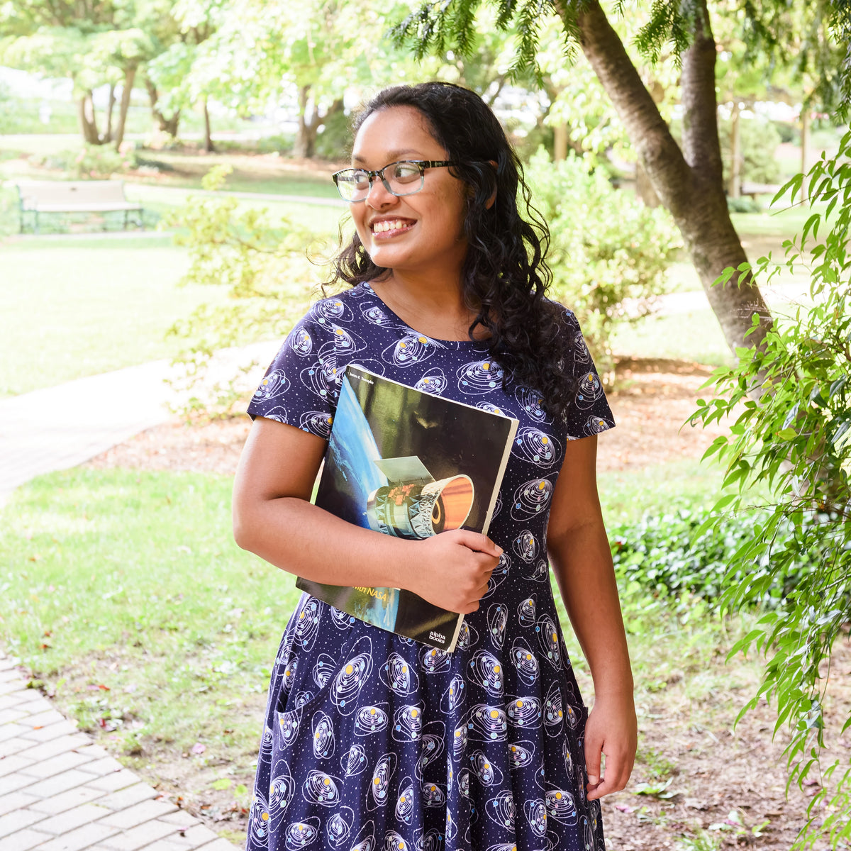 Solar System Petite Twirl Dress with Pockets