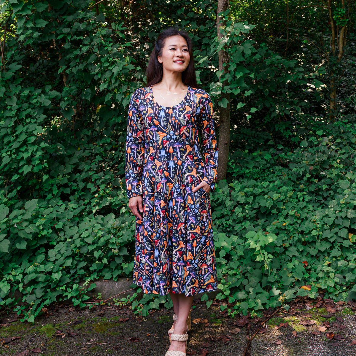Stardust & Spores Twirl Dress with Pockets