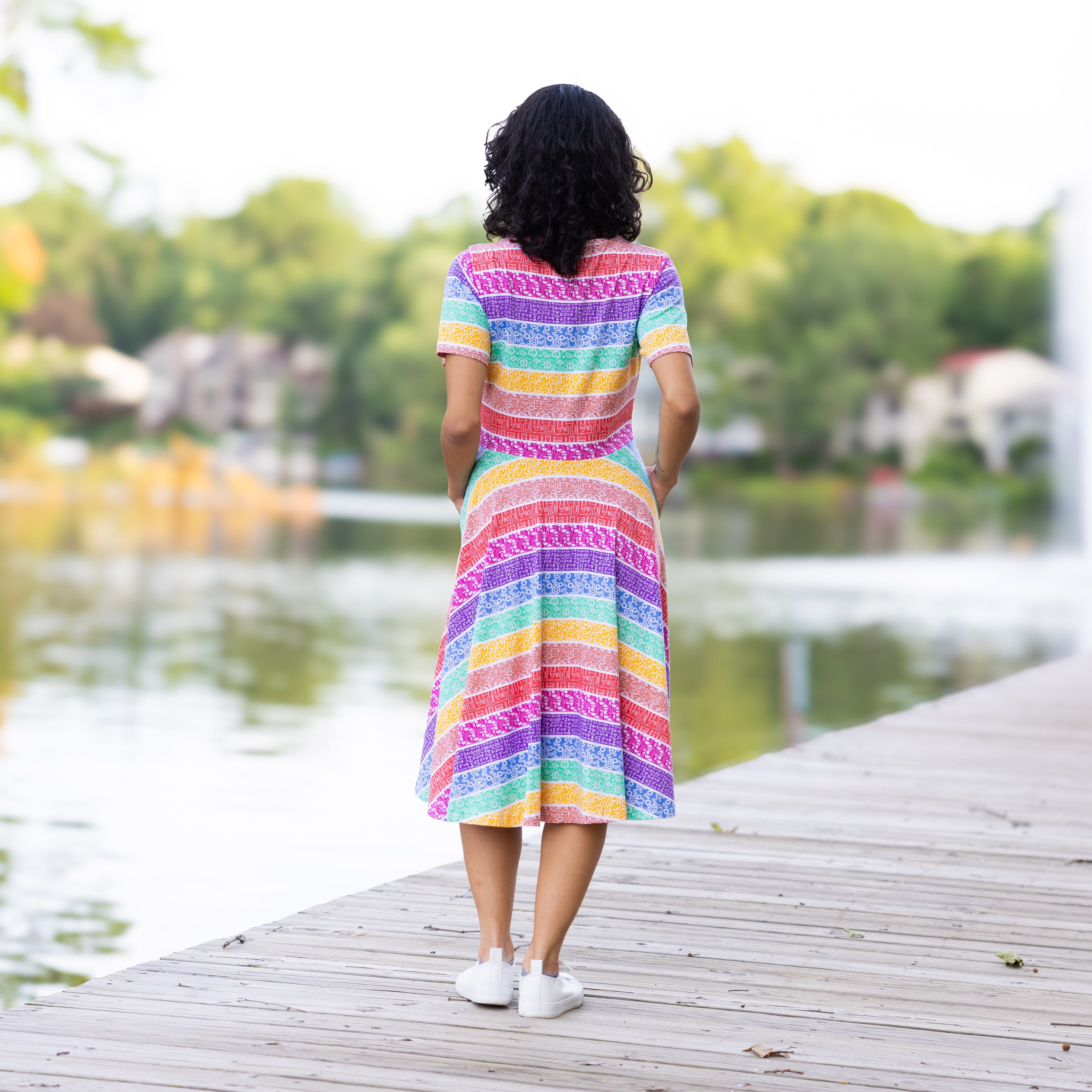STEAM Rainbow Twirl Dress