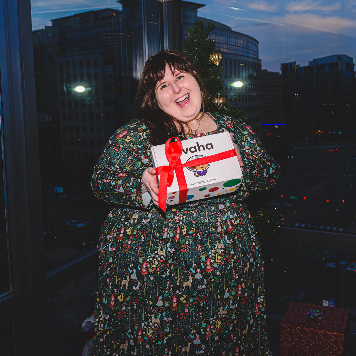 Storybook Holiday Midi Dress with Pockets