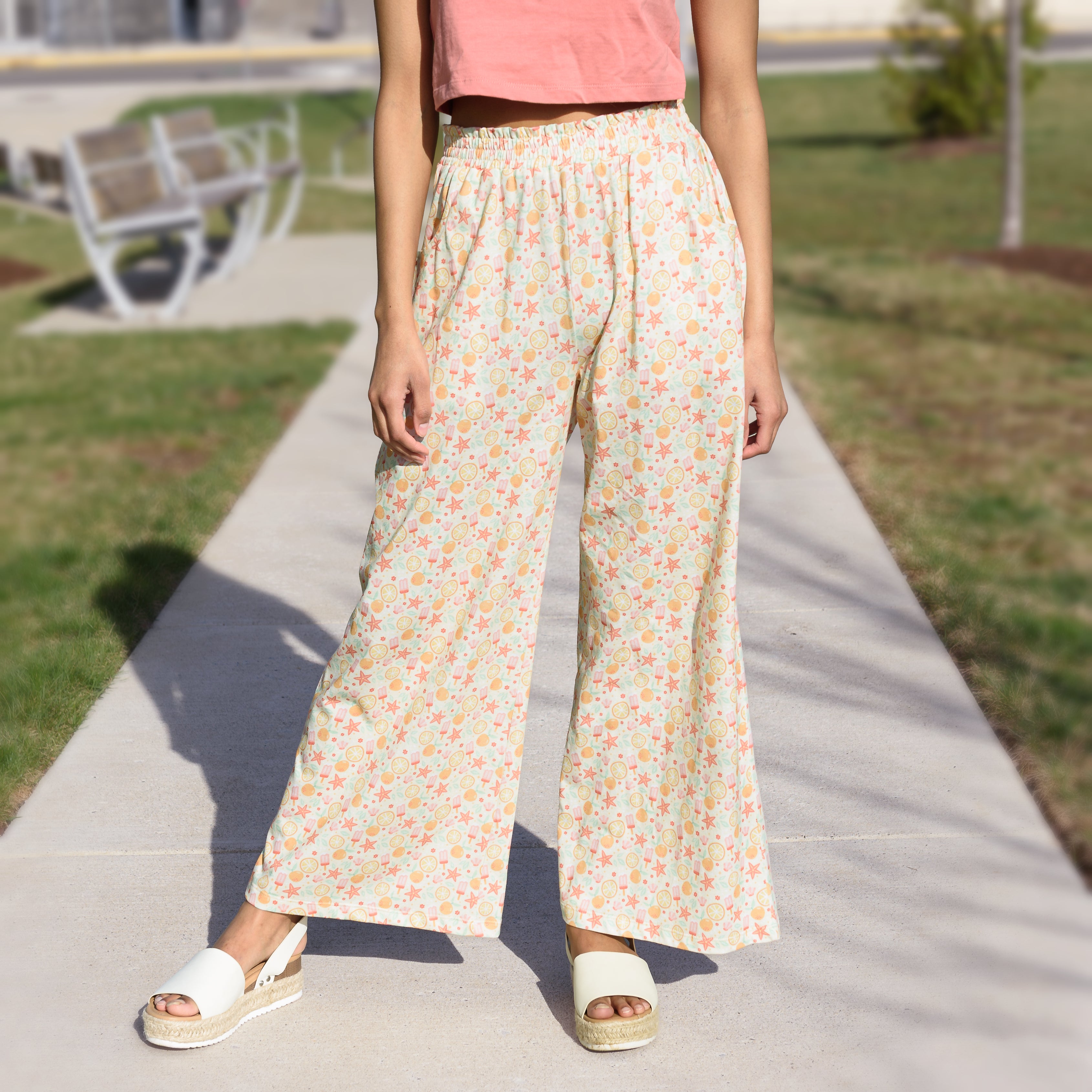 Summer Fun Palazzo Pants with Pockets (Teen)