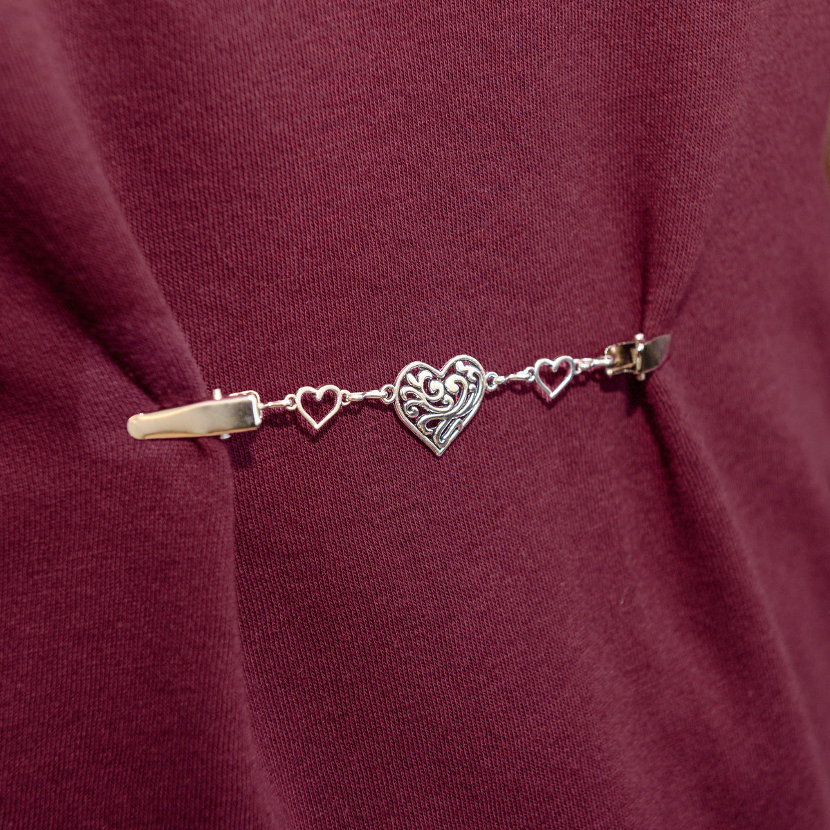 Swirling Heart Cinch Clip