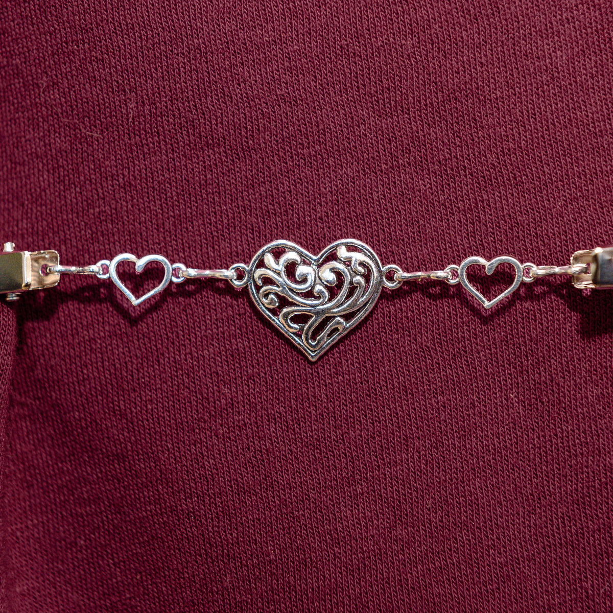 Swirling Heart Cinch Clip