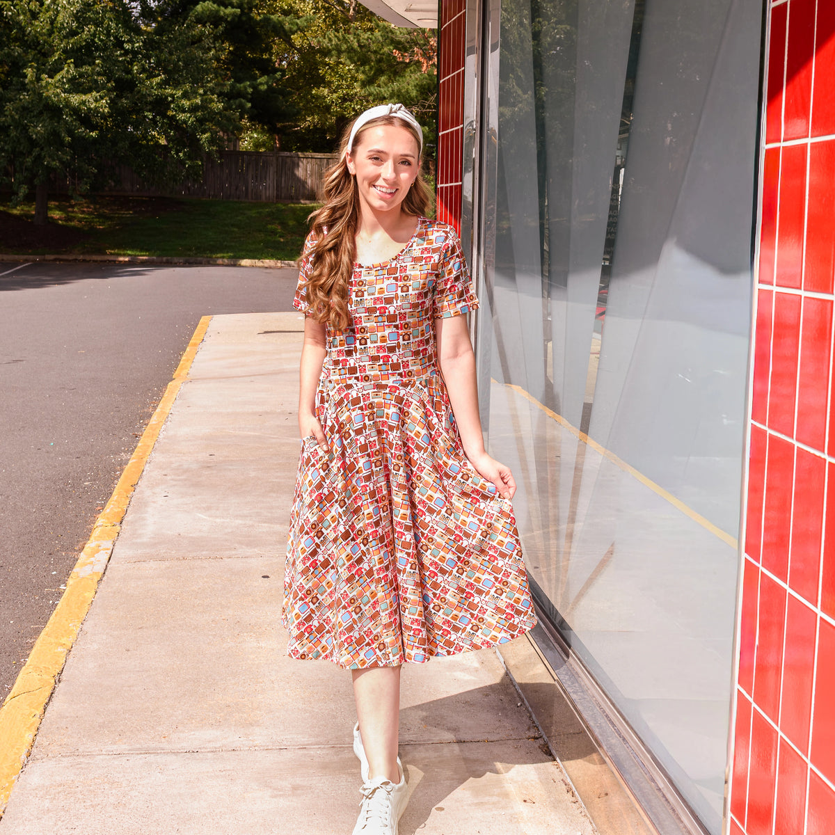 Tech Throwback Twirl Dress with Pockets
