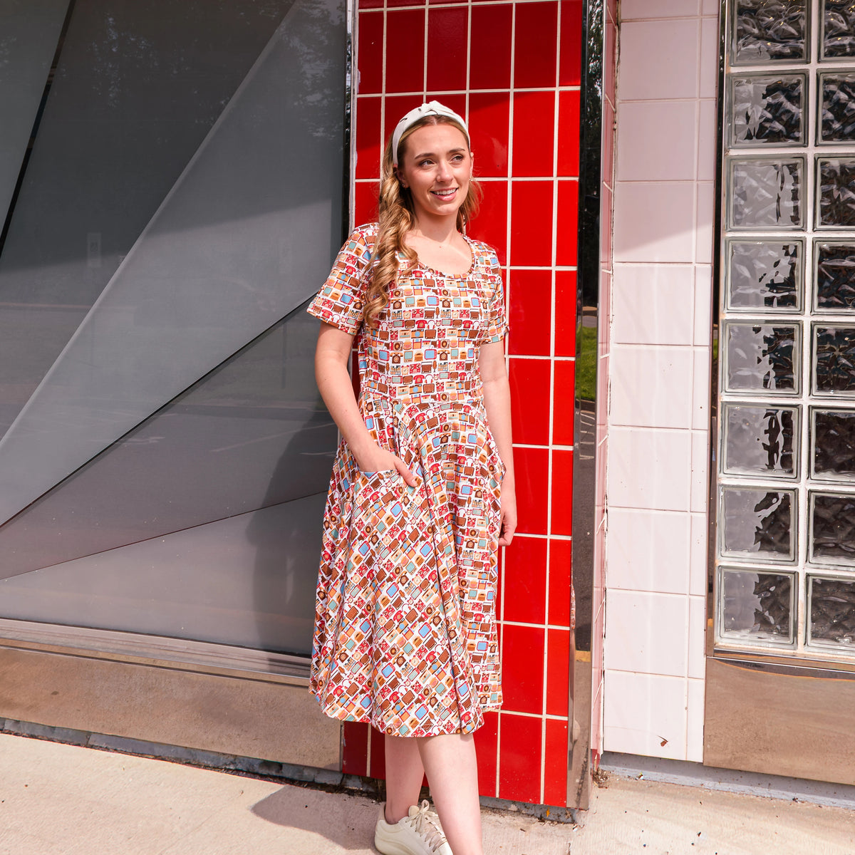 Tech Throwback Twirl Dress with Pockets