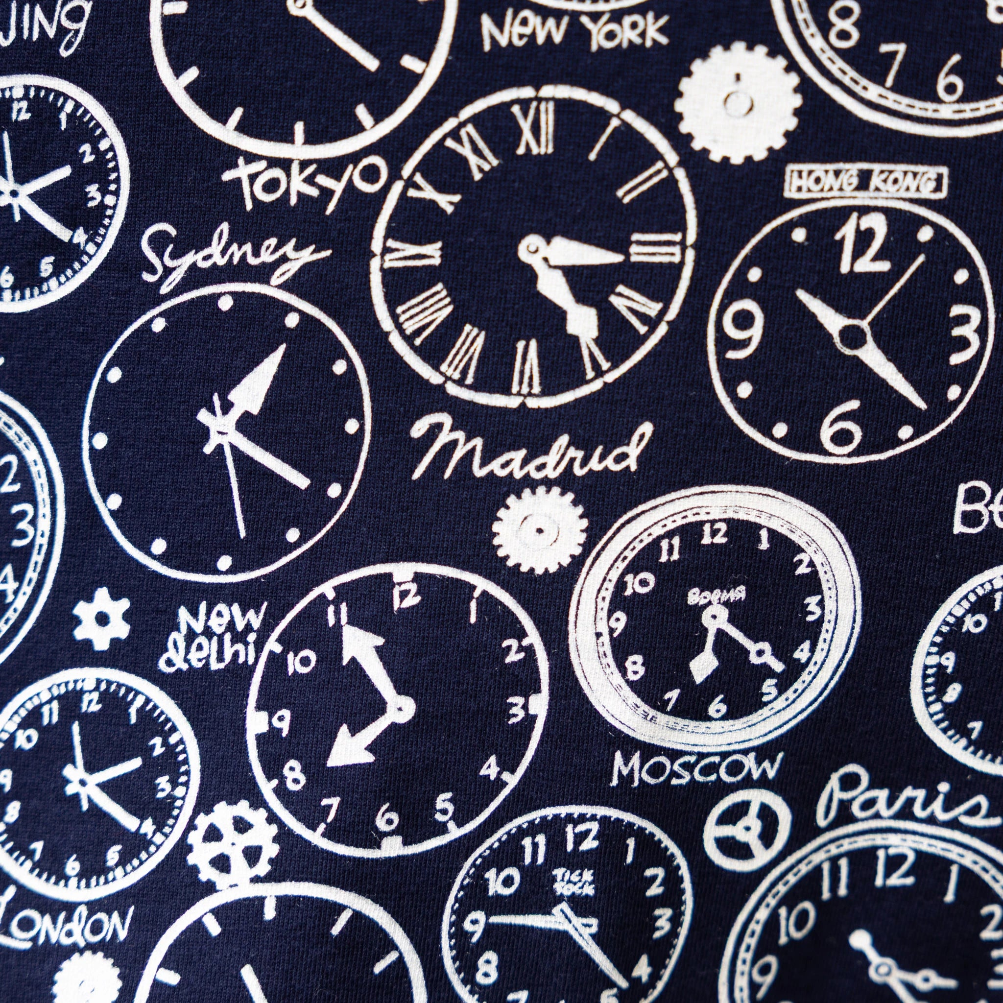 Time Zones Sleeveless Kids Dress