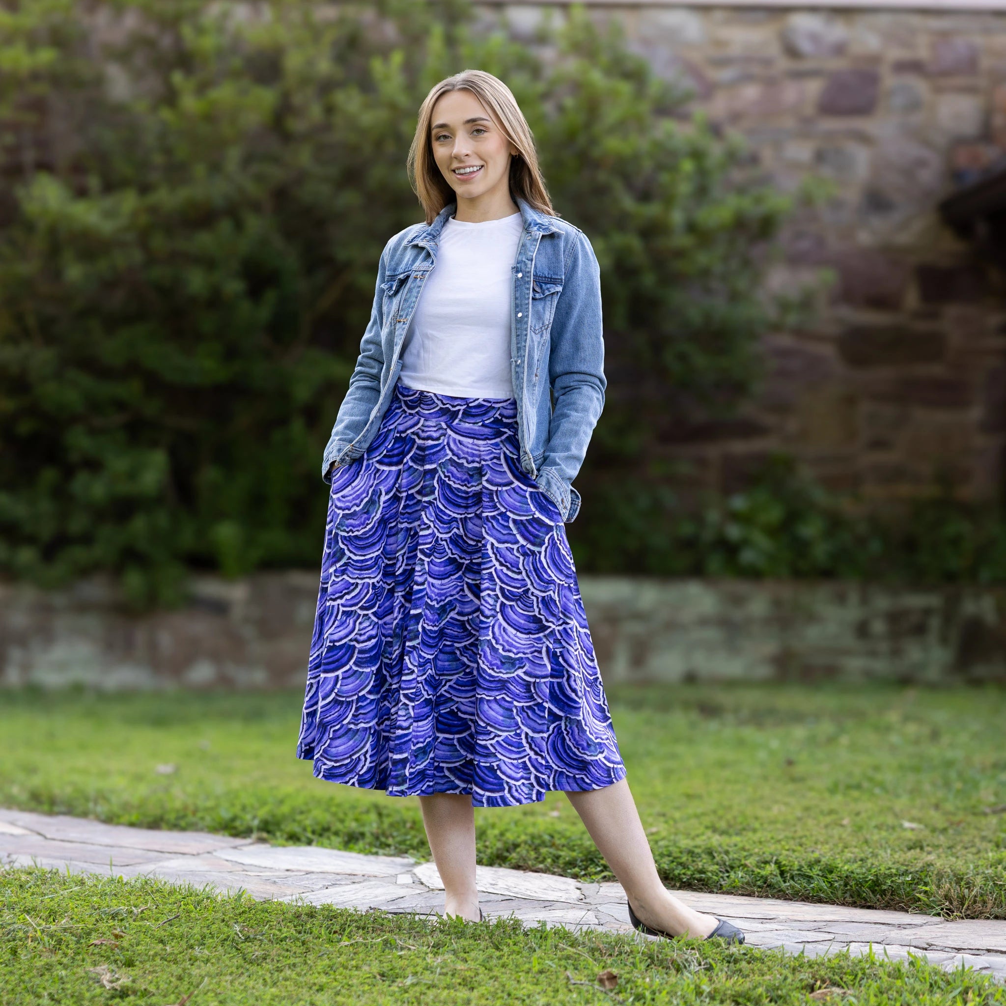 Turkey Tail Mushroom 3/4th Twirl Skirt