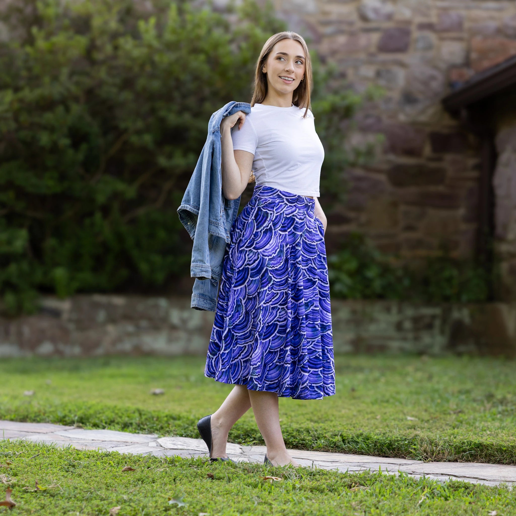 Turkey Tail Mushroom 3/4th Twirl Skirt