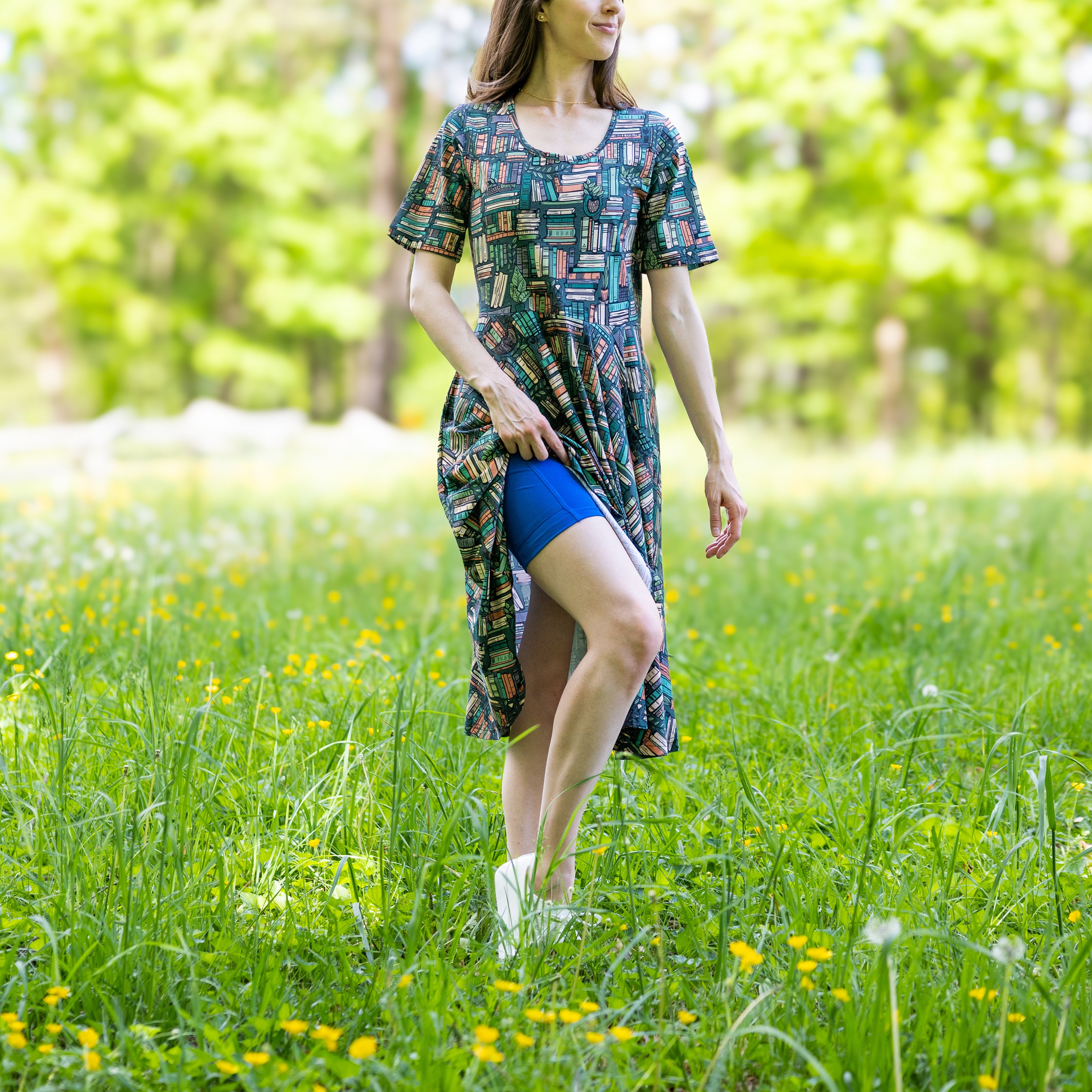 Blue Adults Shorts with Pockets