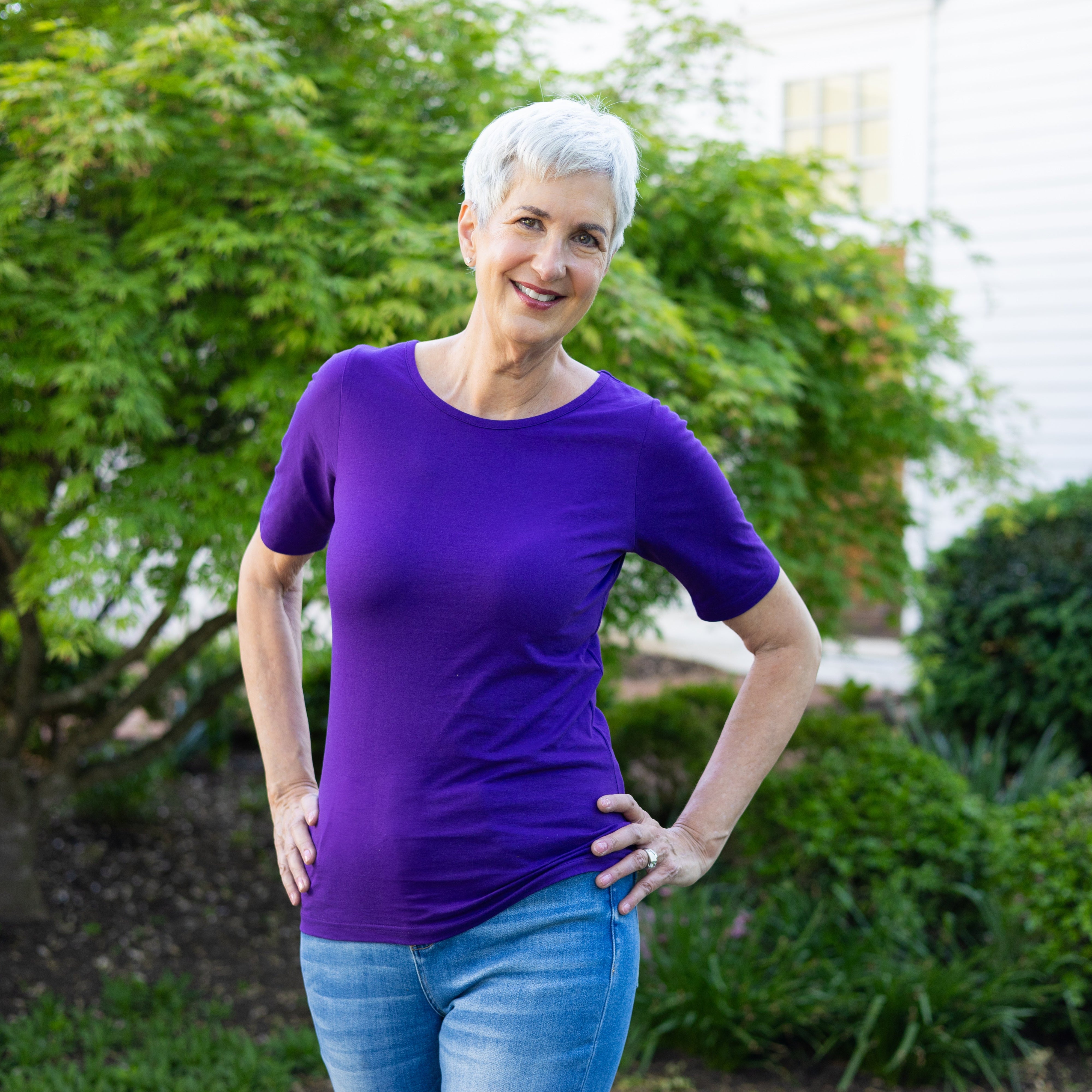 Violet Tunic Top