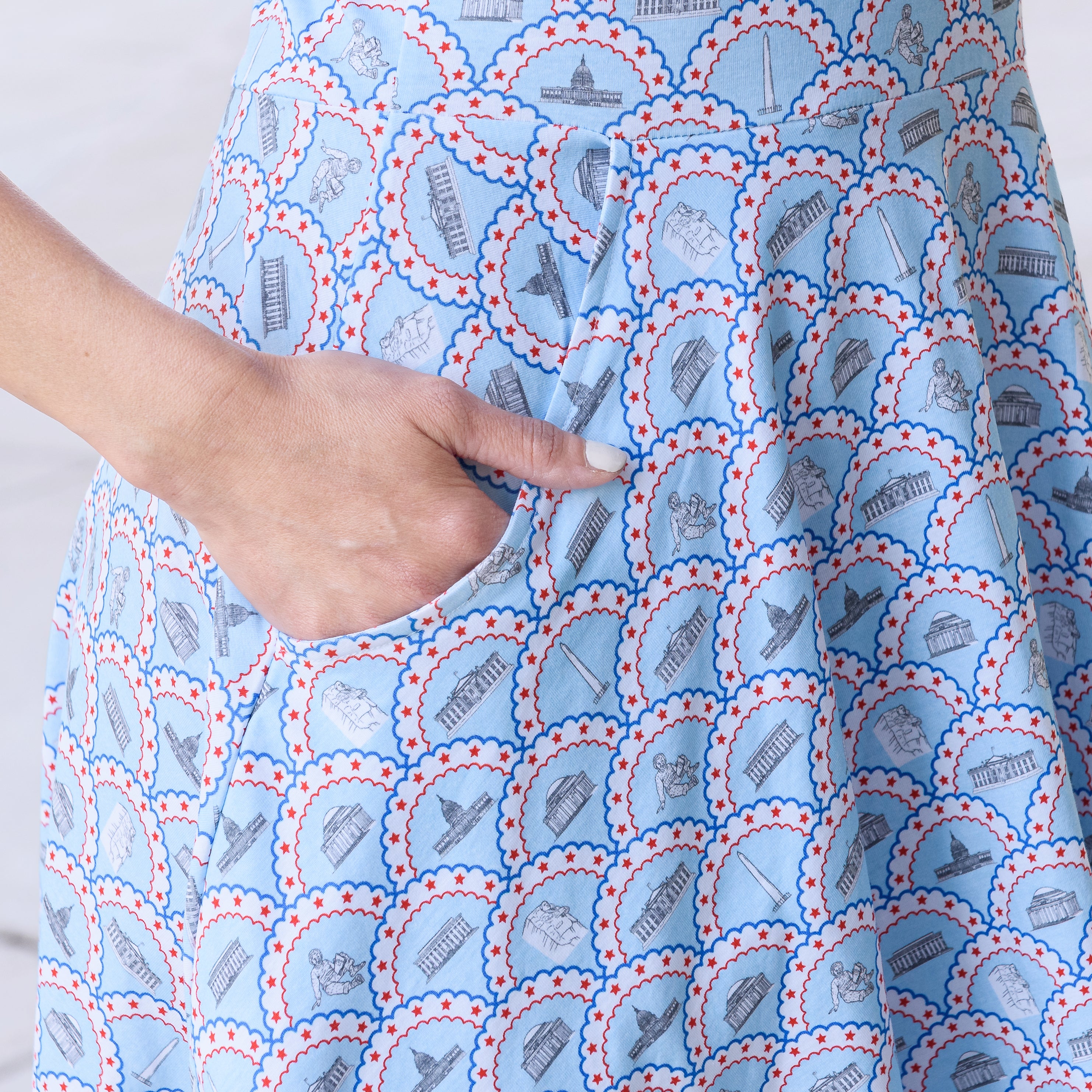 Historic DC Twirl Dress with Pockets