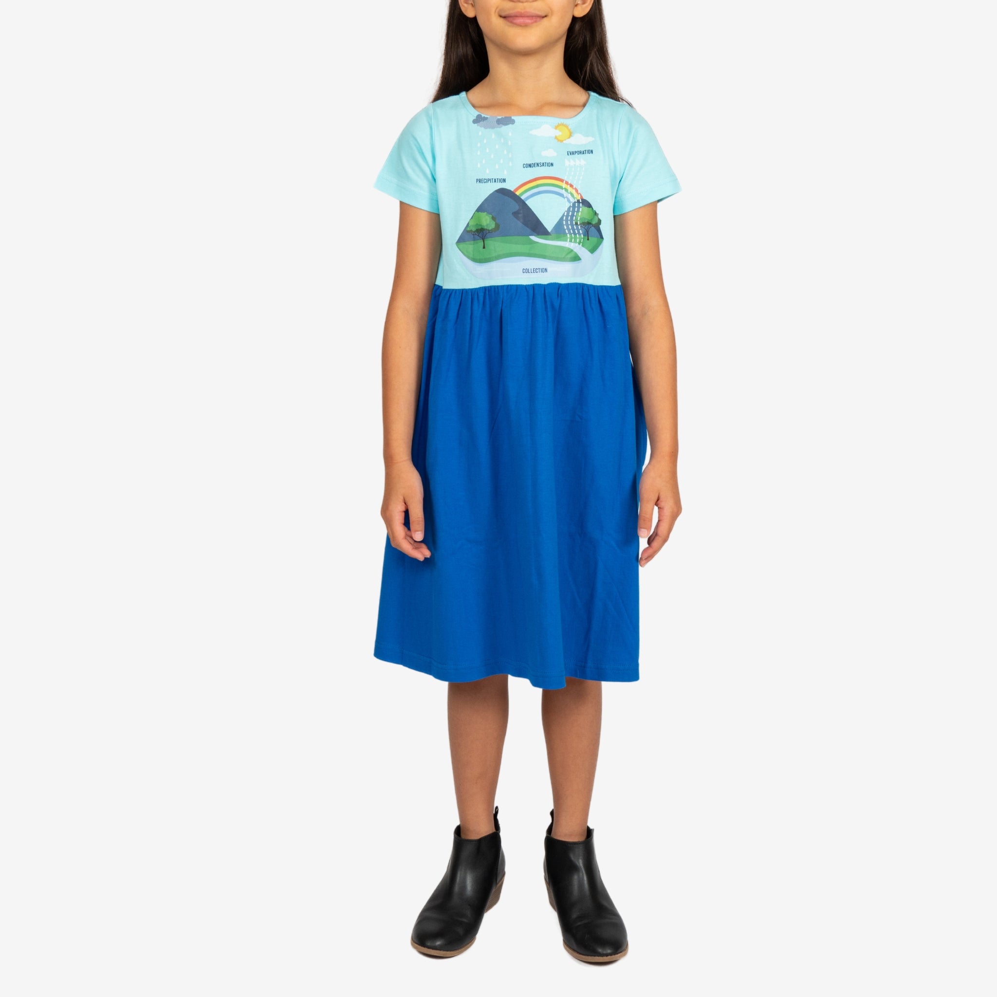 Water Cycle Kids Dress (with a typo on the print)