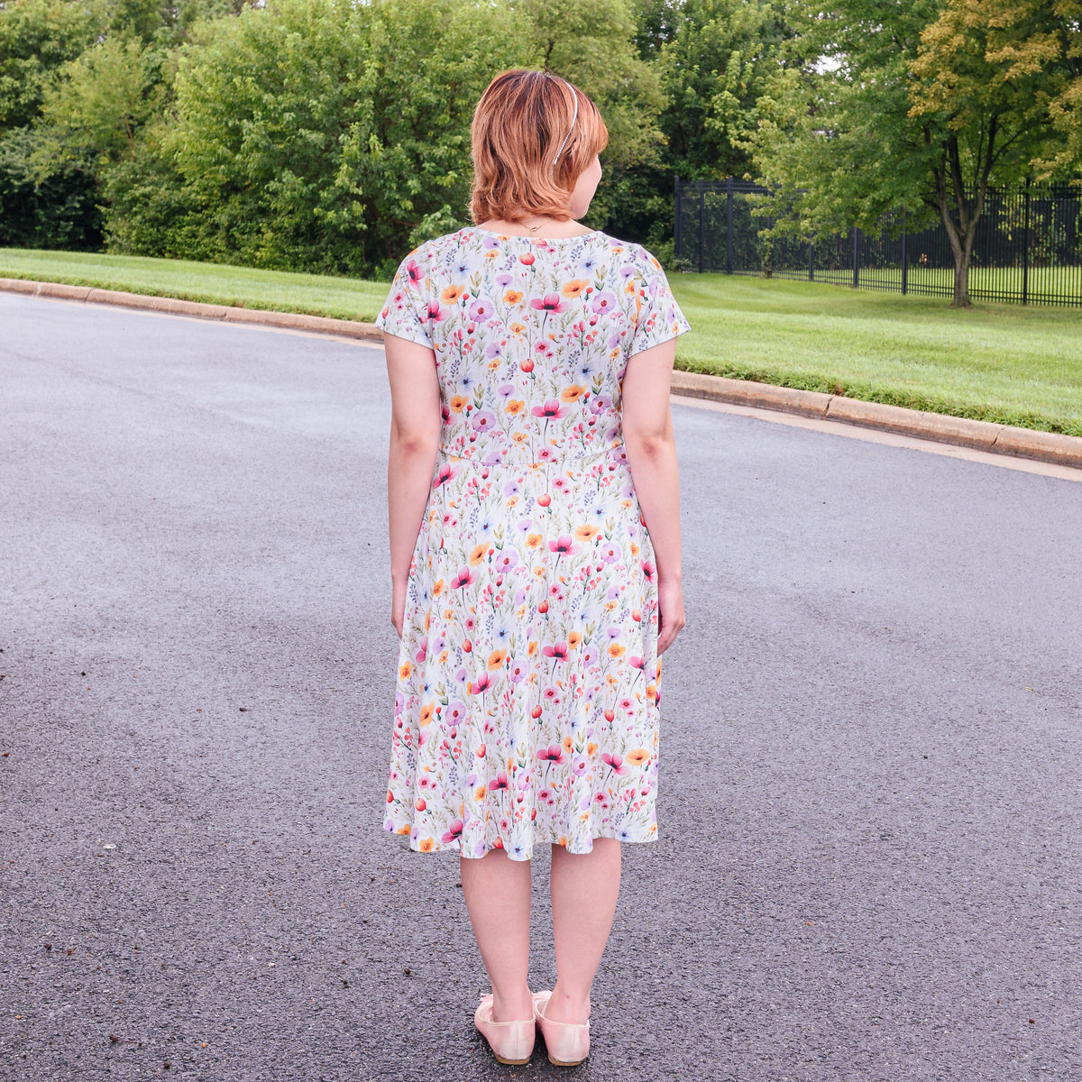 Wildflowers Petite Twirl Dress with Pockets