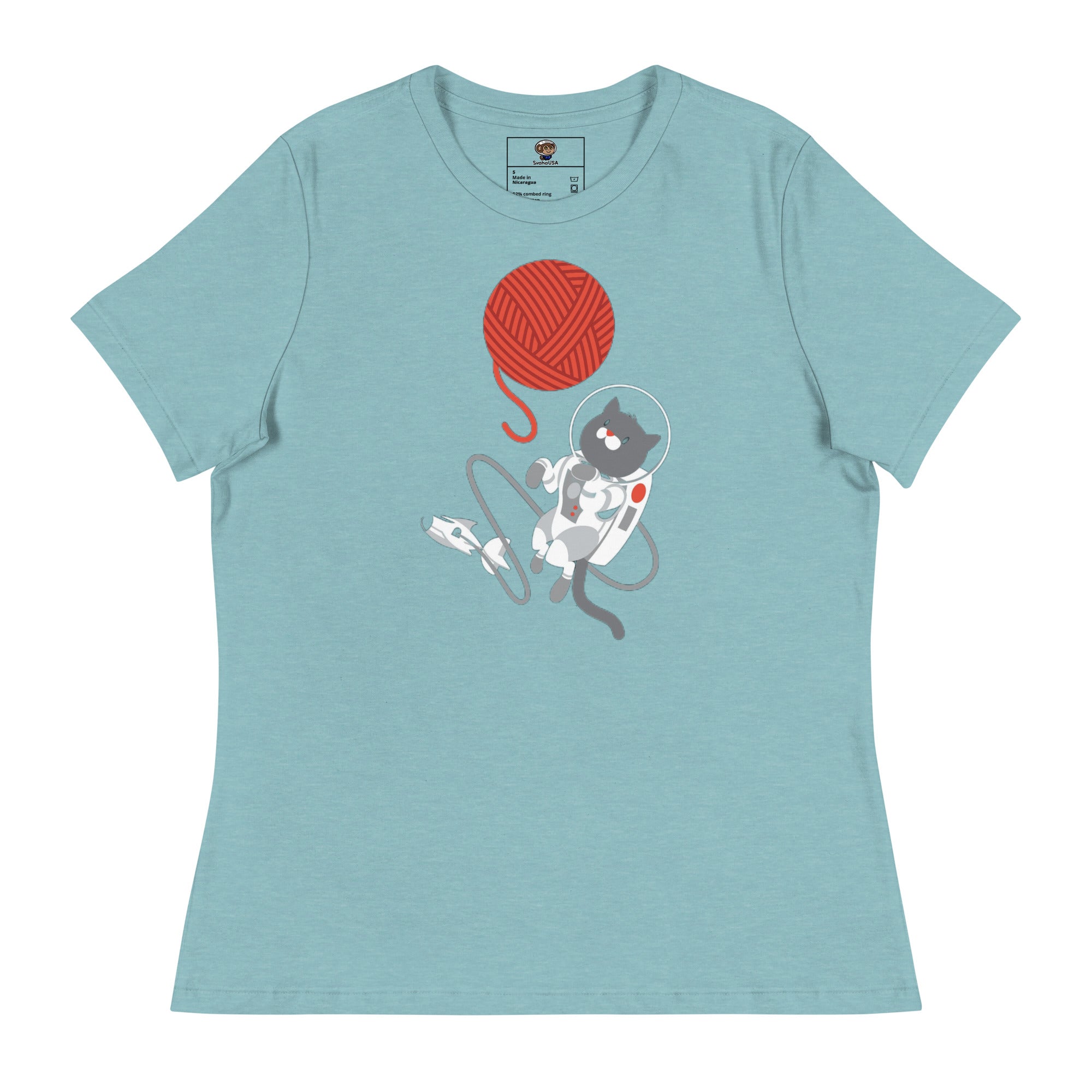 Spacewalk Cat Relaxed T-Shirt (POD)