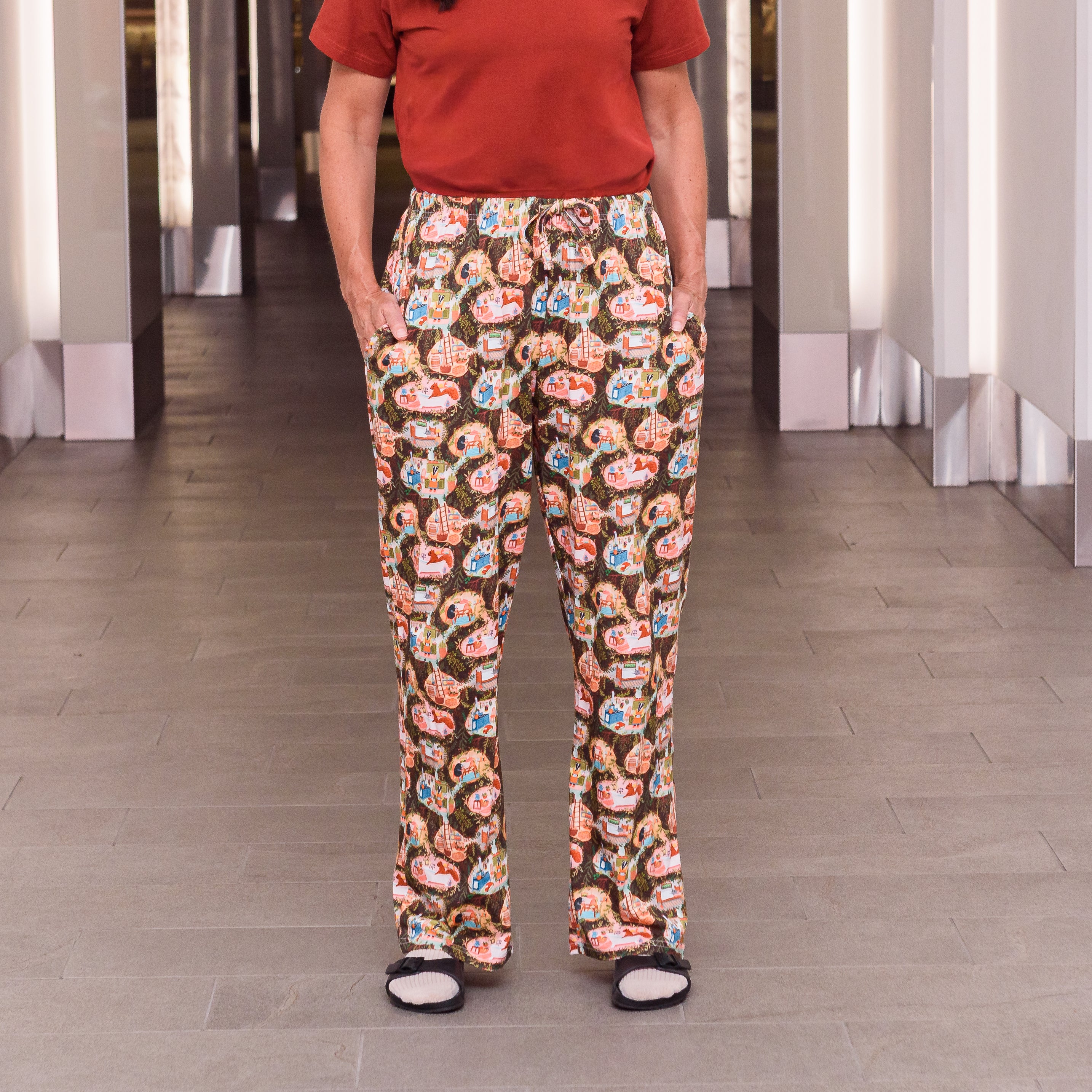 Woodland Retreat Lounge Pants with Pockets
