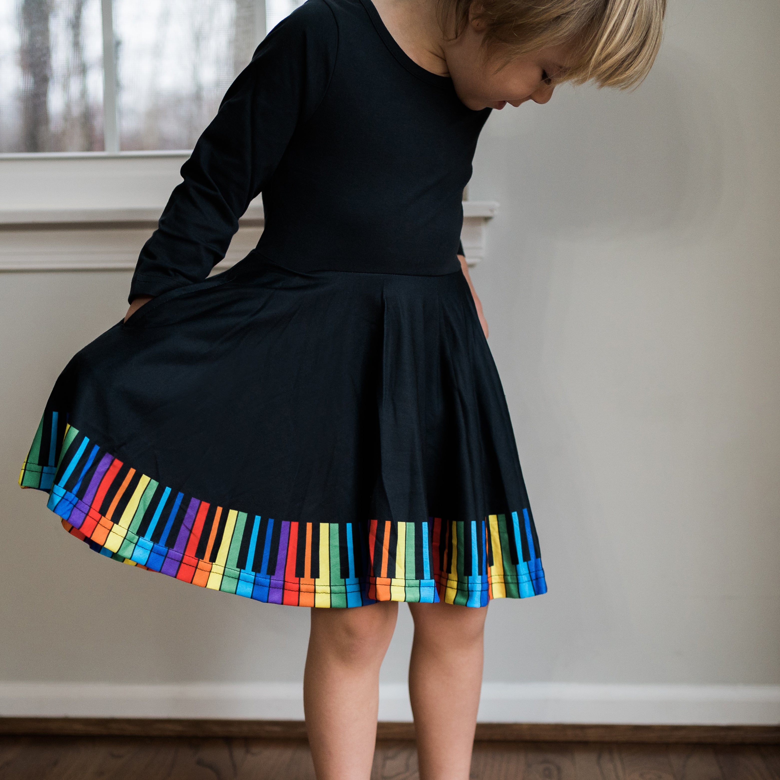 Chromatic Scales Kids Twirl Dress
