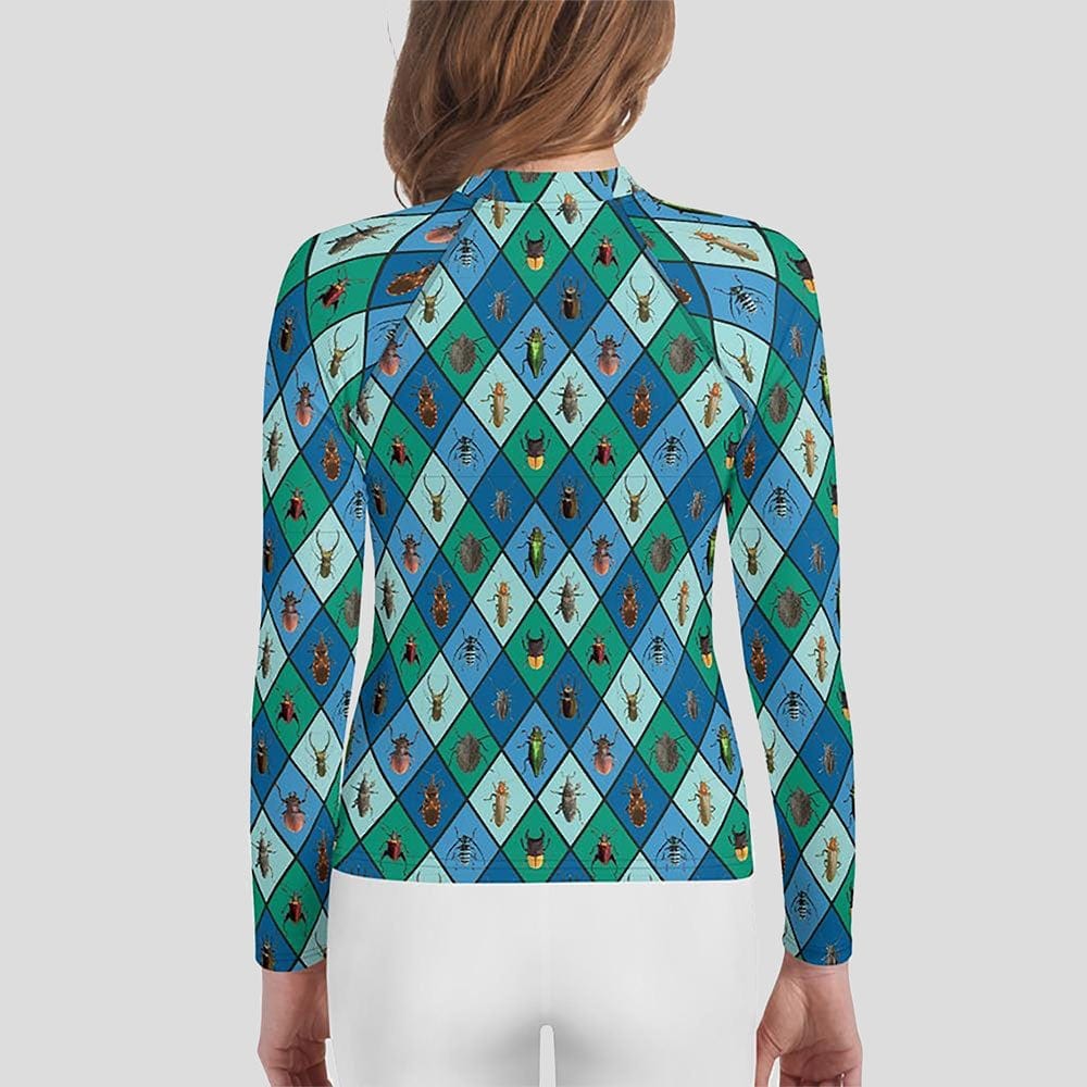 Insect Argyle Youth Rash Guard (POD)